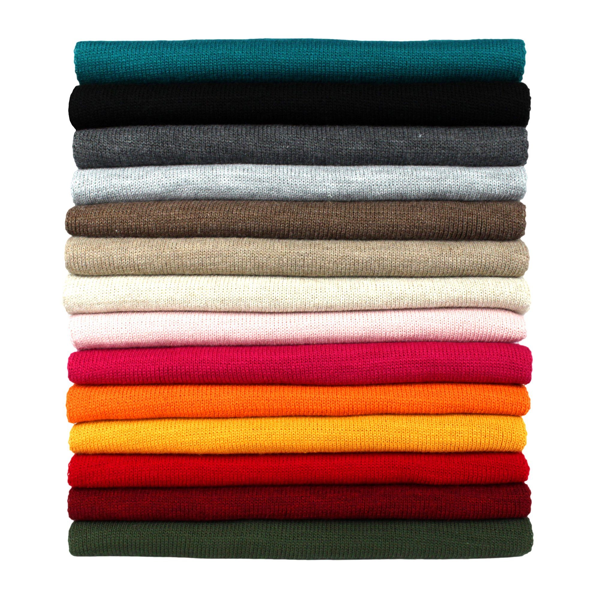 ZEBRO Strickschal Schal Uni, mit Kaschmir