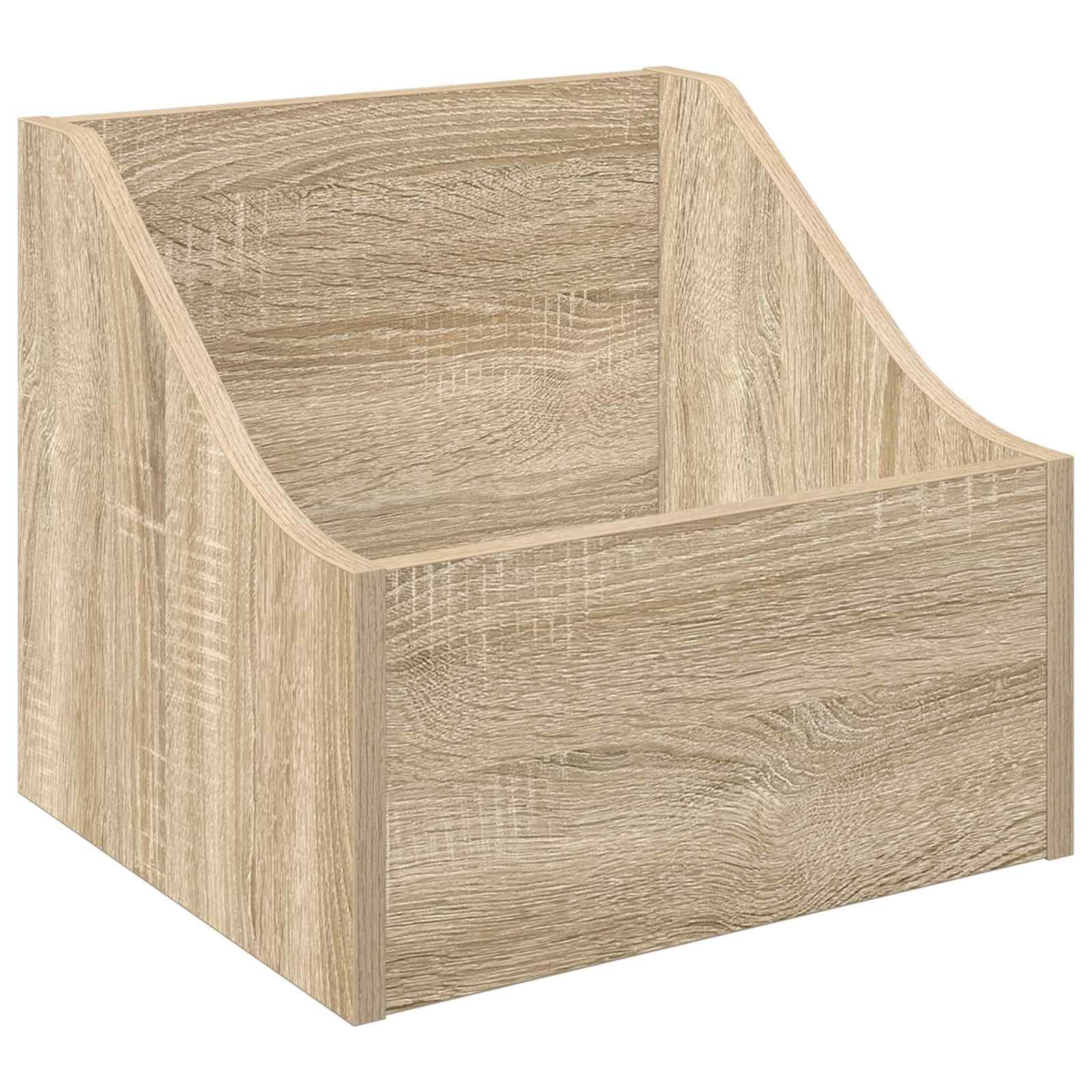 vidaXL Aufbewahrungsbox LP Plattenbox Sonoma-Eiche 37 x 33 x 32 cm Holzwerkstoff (1 St)