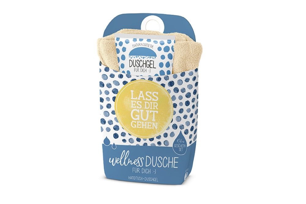 La Vida Geschenk für Dich Duschgel la Vida Wellnessdusche Geschenkset Handtuch + Duschgel, Duftrichtung Lotusblüte
