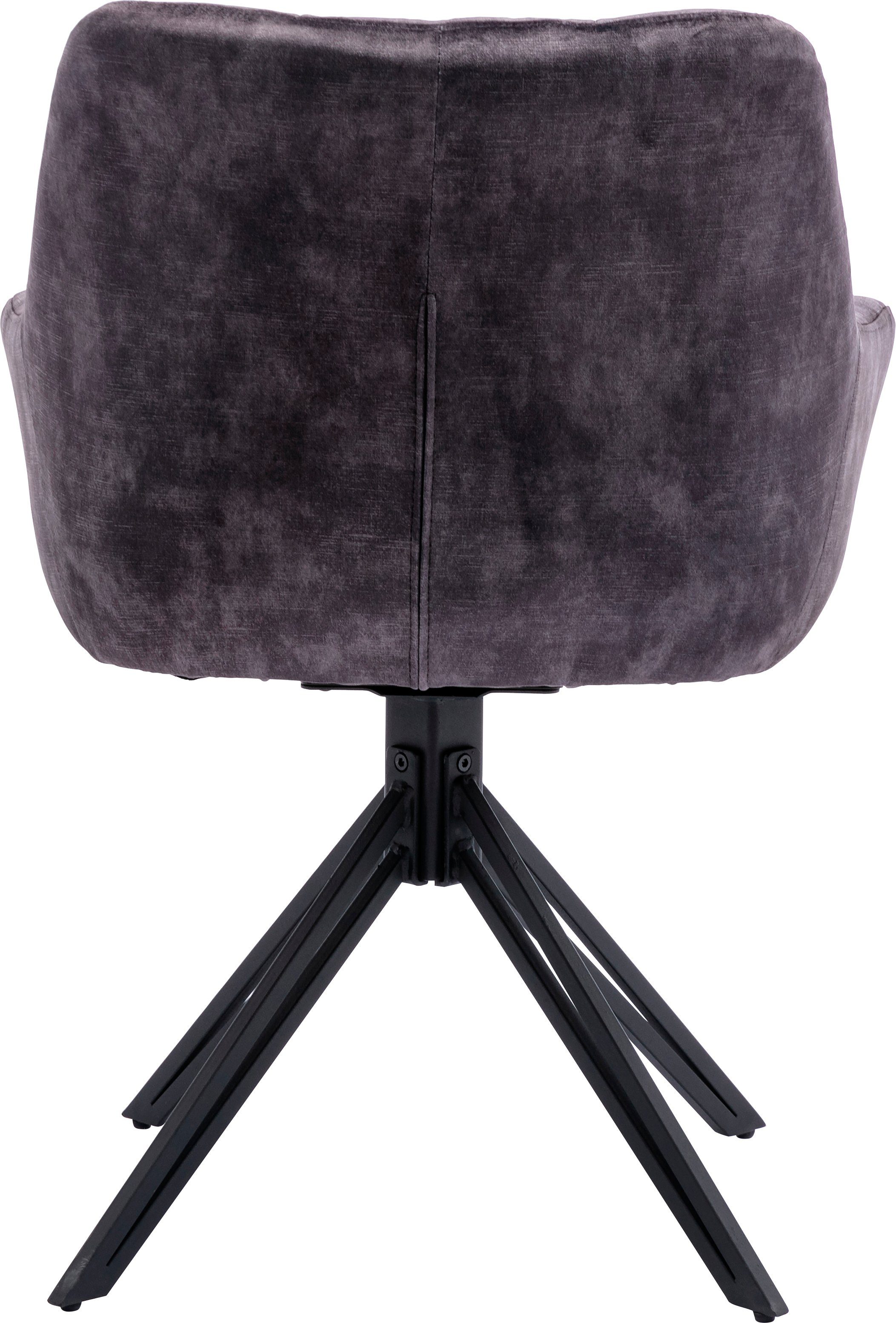 Home affaire Drehstuhl Soller, TOPSELLER! (Set, 2 St), Luxus-Microfaser Bez günstig online kaufen