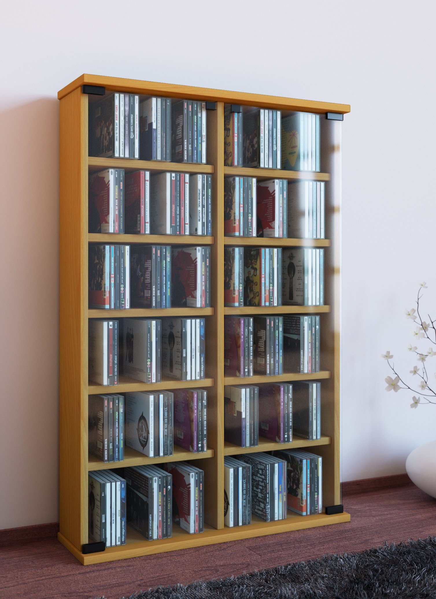 VCM CD-Regal Holz CD DVD Stand günstig online kaufen