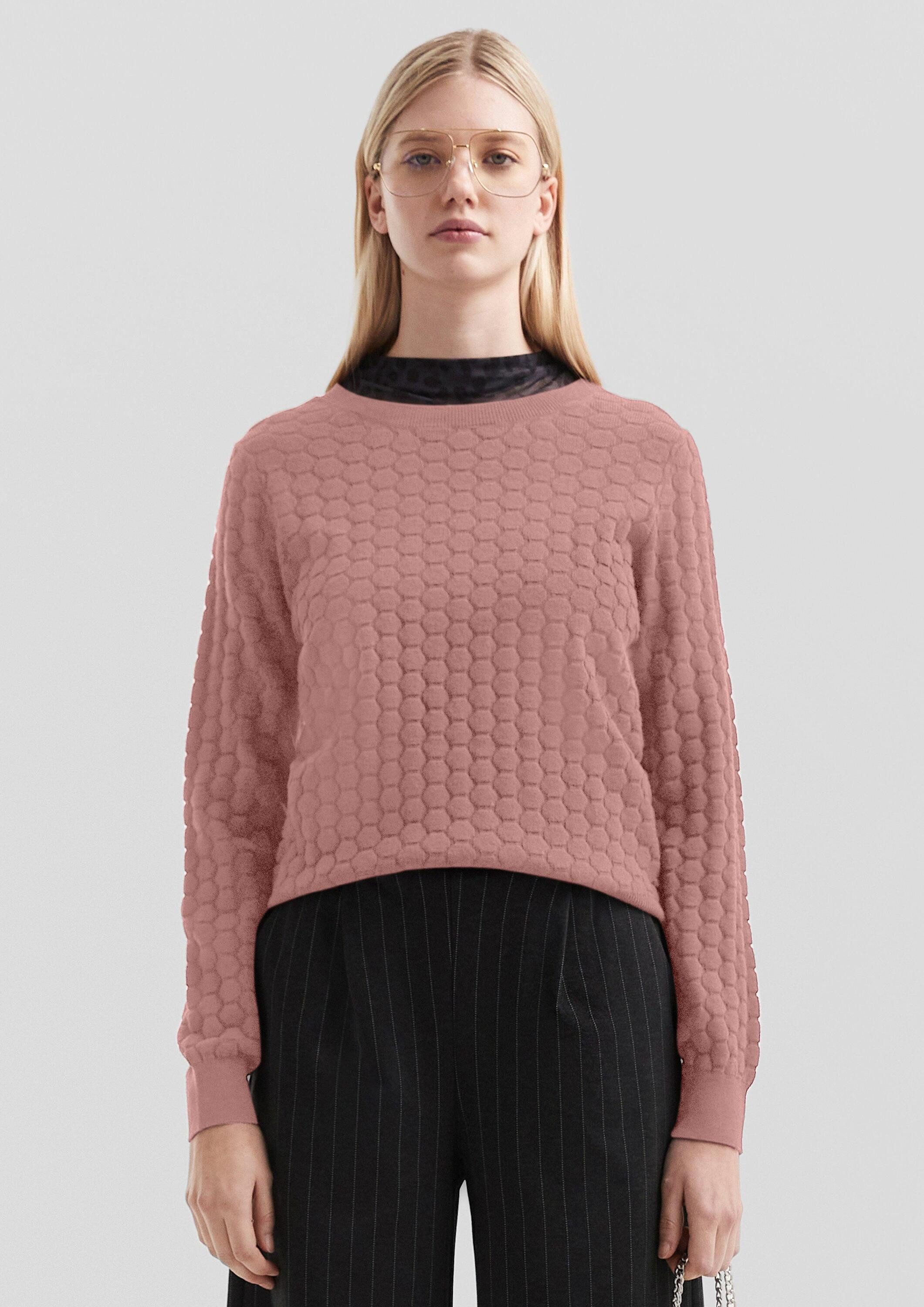 Crew Neck Pullover Qs Damen QS Longpullover Strickpullover