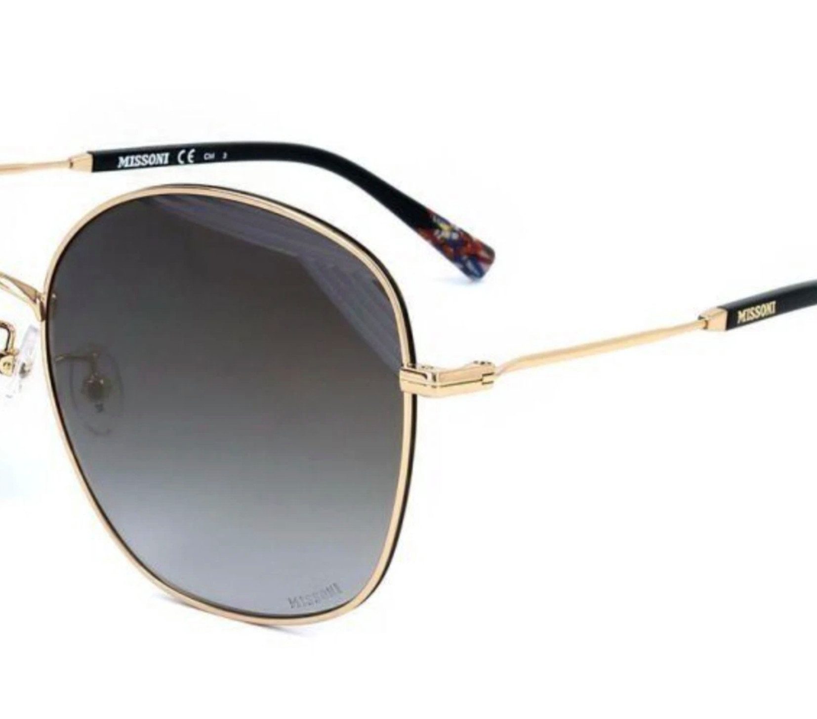 Missoni Sonnenbrille Damen Designer Brille Verstellbare Nasenpads, 100% UV400-Schutz