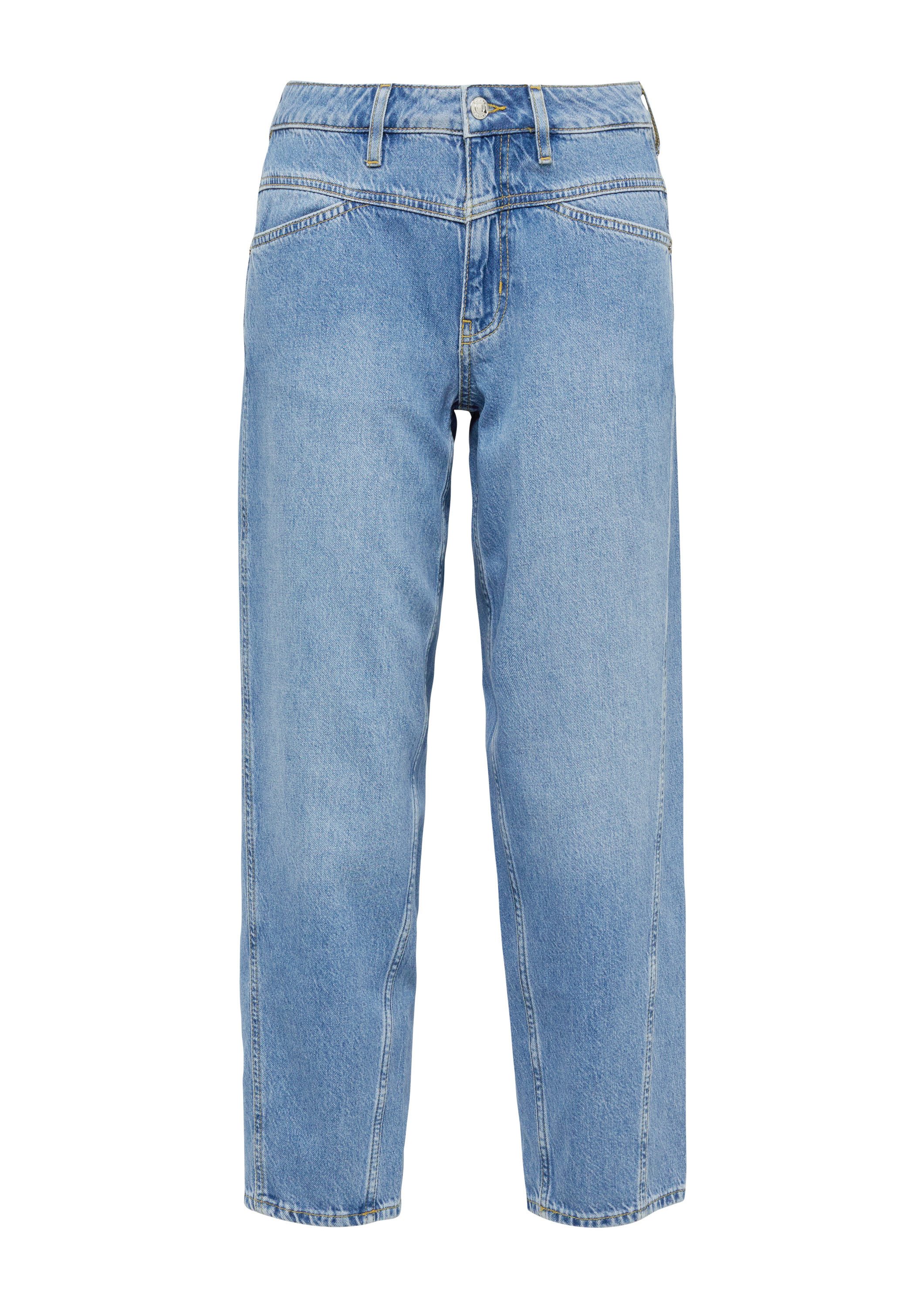 comma Weite Jeans Jeans-Hose Barrel Leg Jeans im Relaxed Fit günstig online kaufen