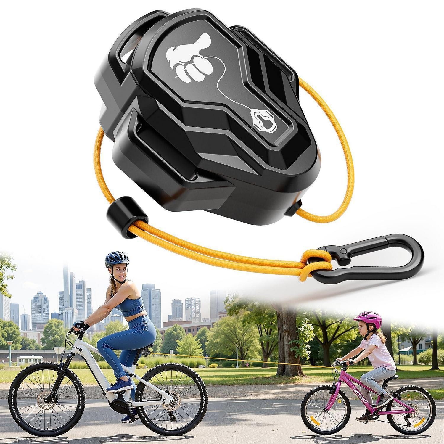 LuxusKollektion Abschleppseil Abschleppseil Fahrrad 2,5 m 100 kg Federzug für Kinder