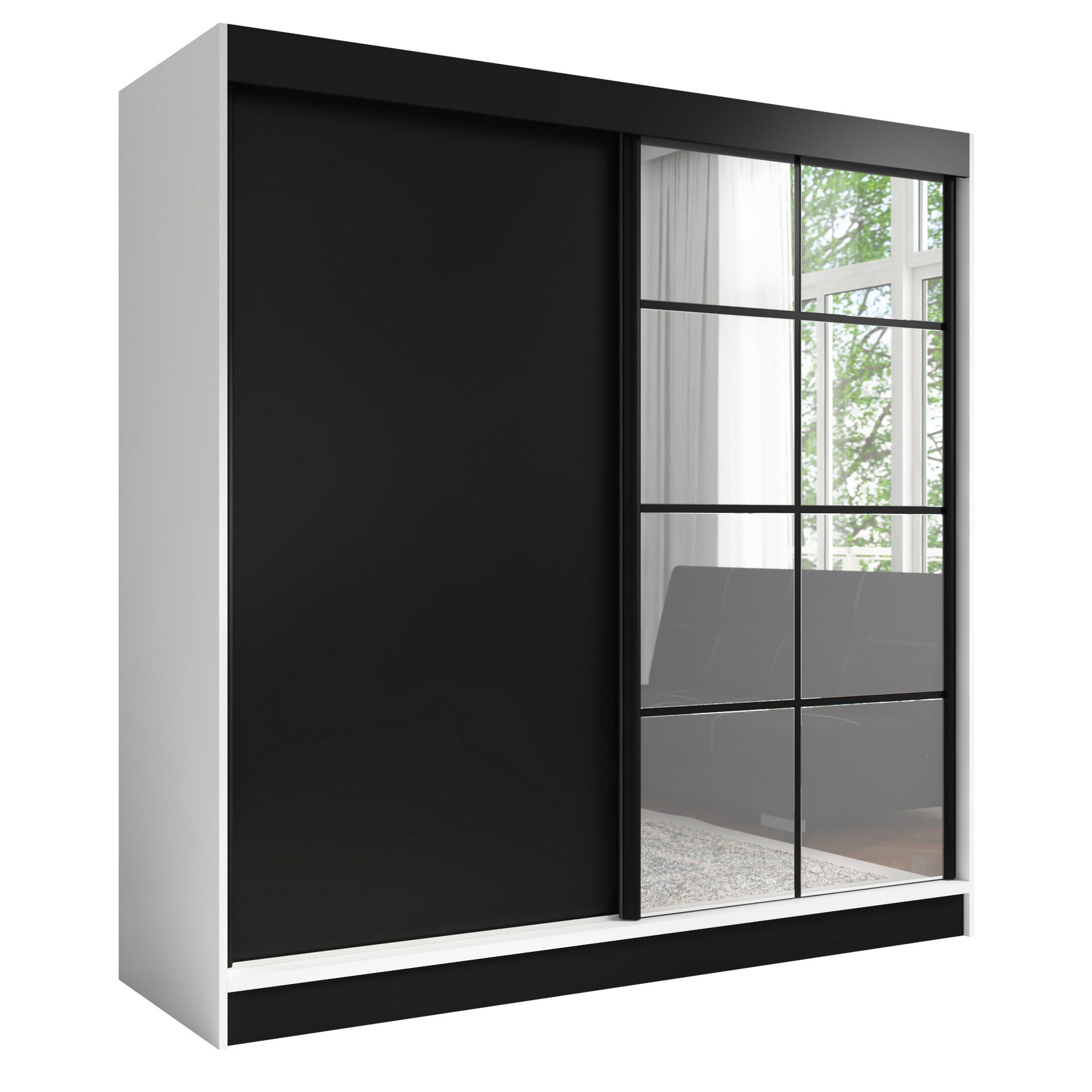 A&J MöbelLand GmbH Schiebetürenschrank TAVIRO 2-türiger Kleiderschrank mit günstig online kaufen