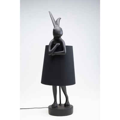 KARE Stehlampe »Tischleuchte Animal Rabbit Matt Schwarz 68cm«, Nein