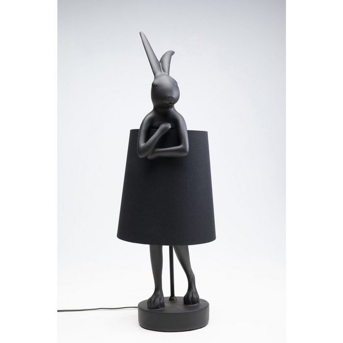 KARE Stehlampe Tischleuchte Animal Rabbit Matt Schwarz 68cm Nein