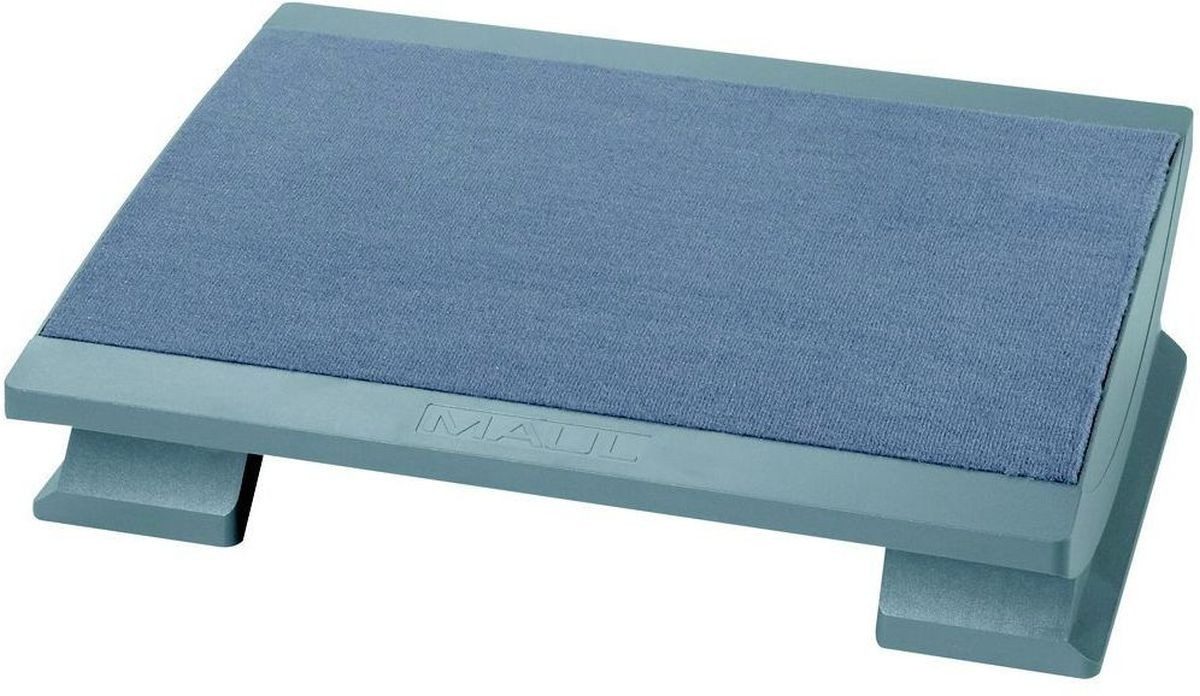 MAUL Fußstütze Ergonomische Fußstütze komfortabel mit Teppichbelag grau