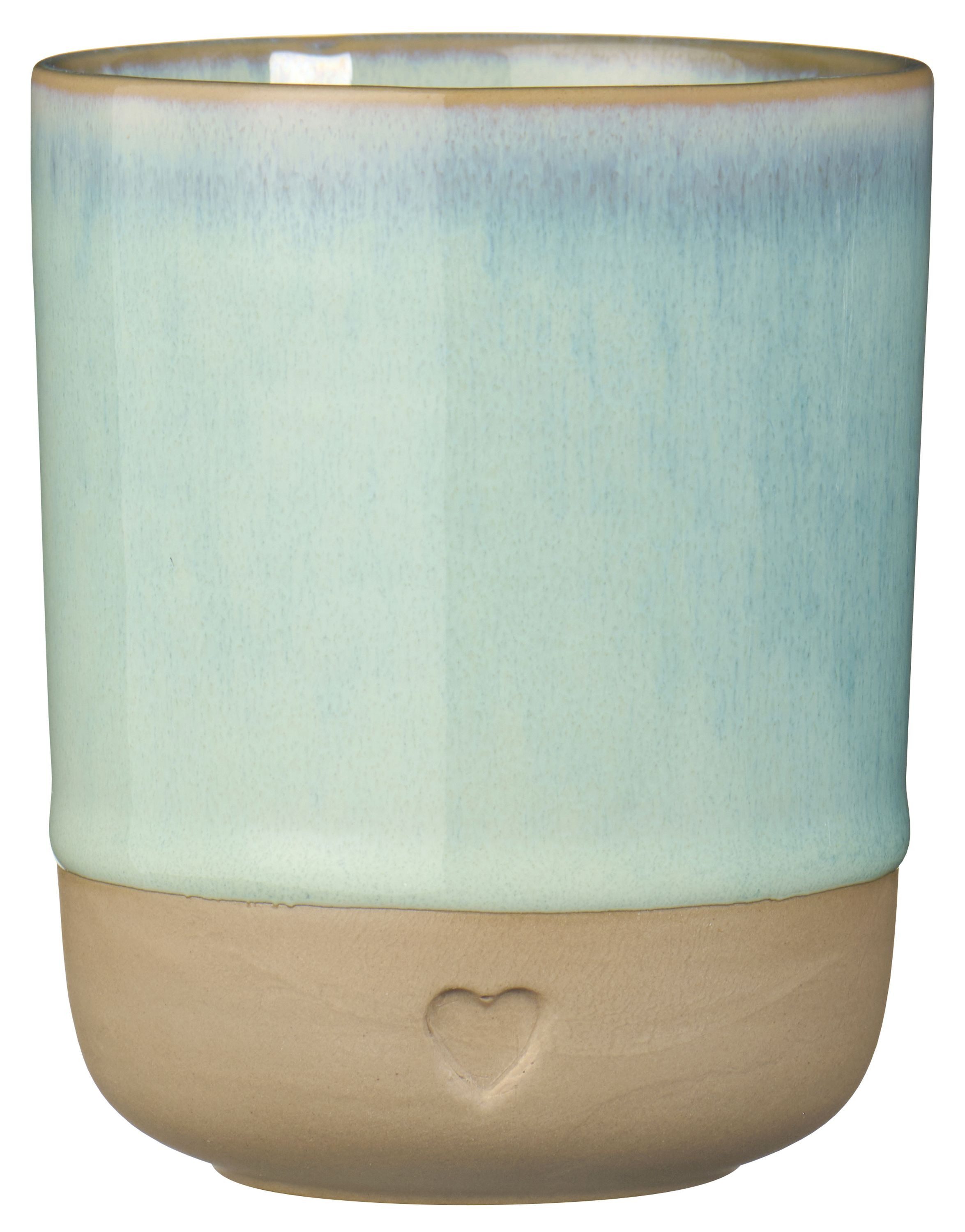 Ib Laursen Becher Farbauswahl - Ib Laursen Becher Tasse Steingut mit Herz 190ml 2467, Steingut