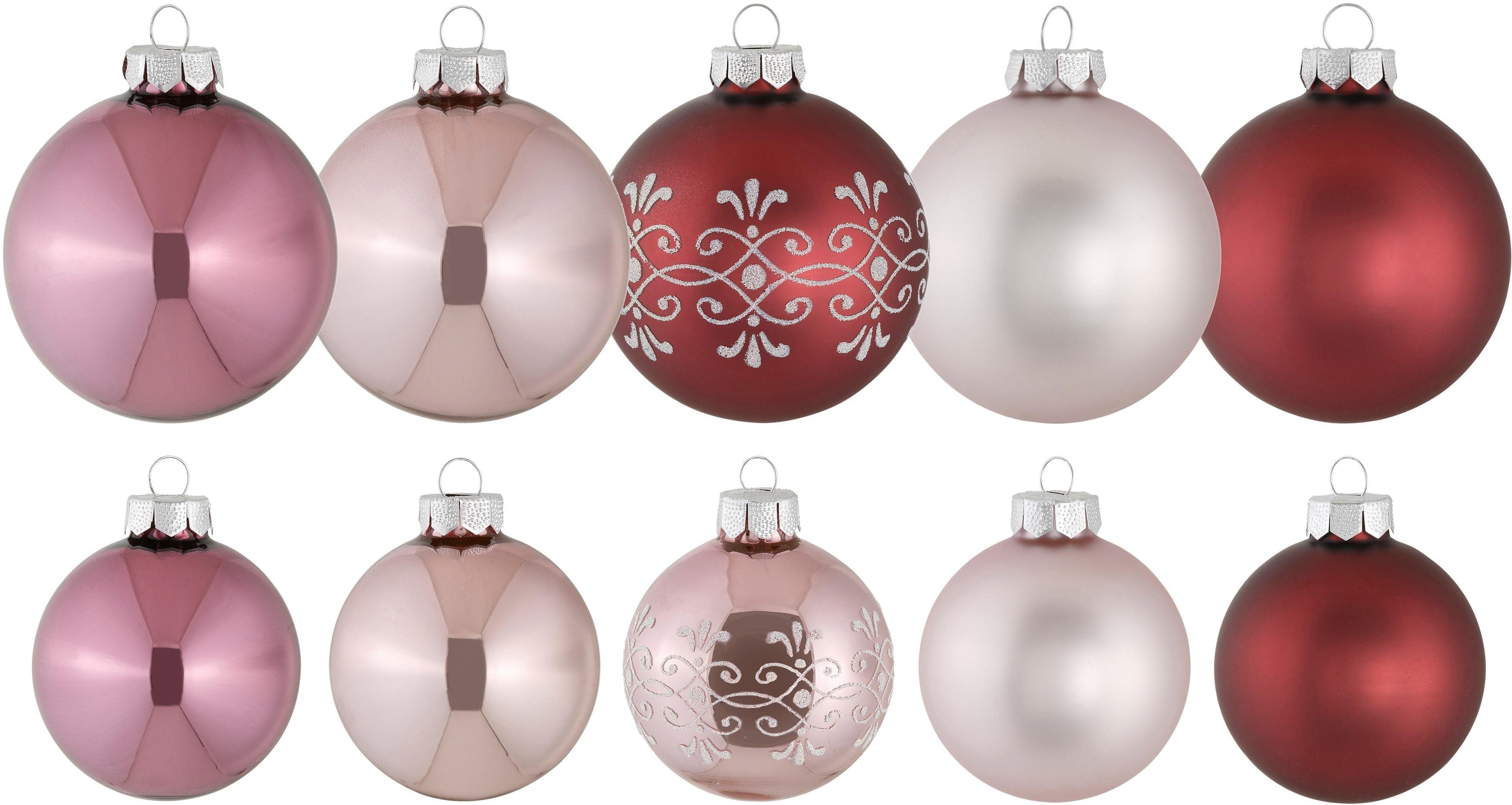 MAGIC by Inge Weihnachtsbaumkugel Magic - Avenue of Romance (25 St), aus Glas, Ø 6 cm und 8 cm