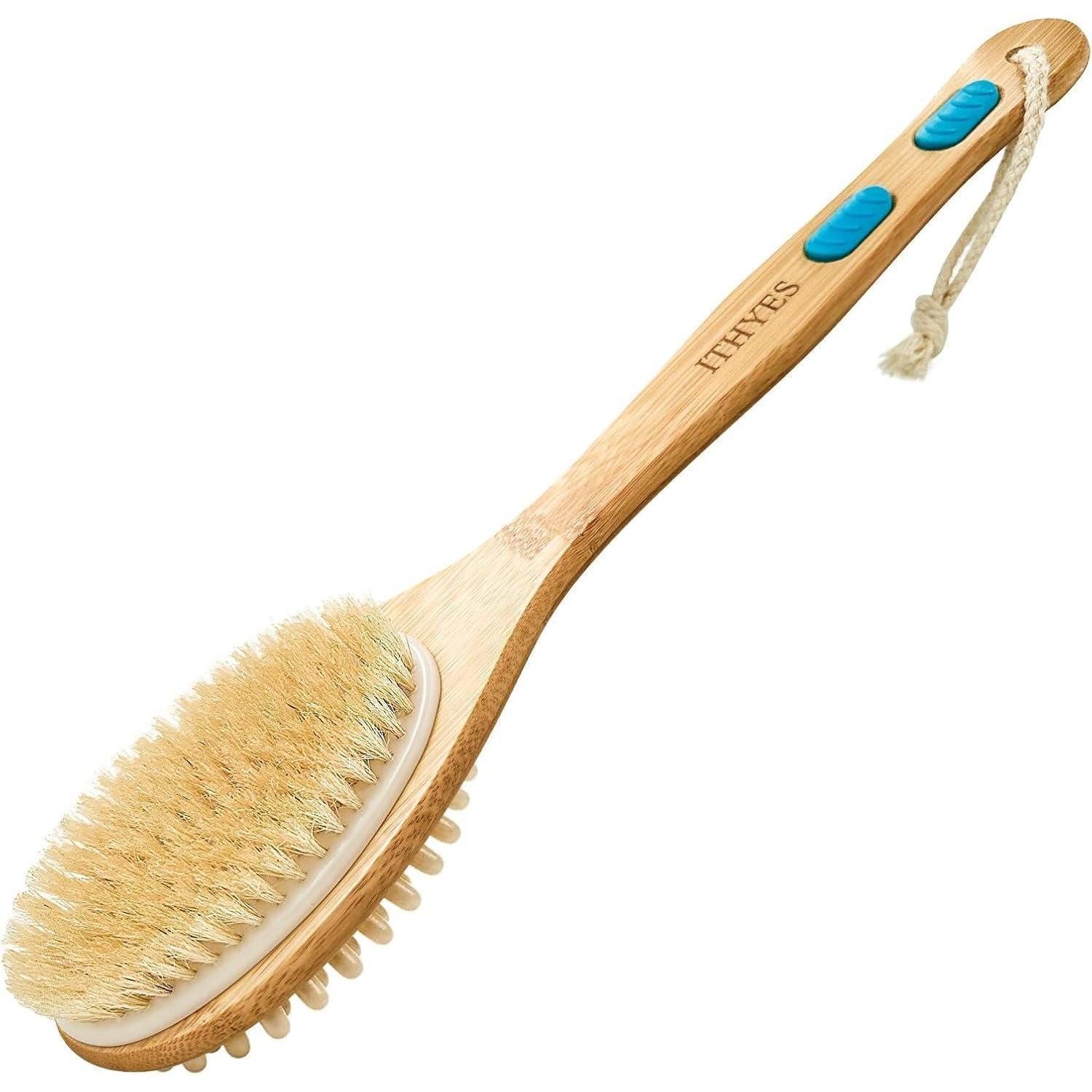 LuxusKollektion Körperbürste Rückenbürste Dusche Holz Langgriff Naturborsten Peeling Massage
