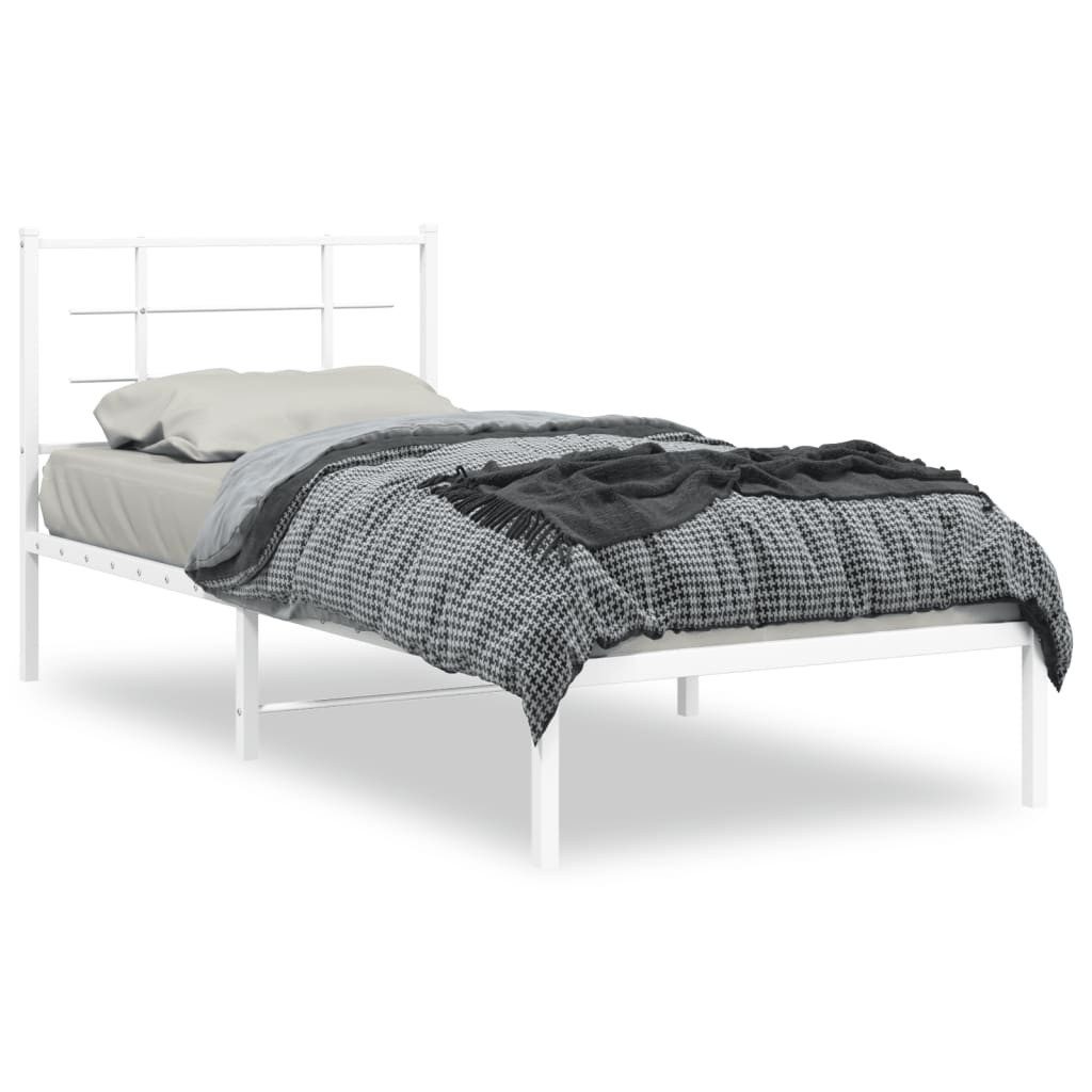 vidaXL Bett Bettgestell mit Kopfteil Metall günstig online kaufen