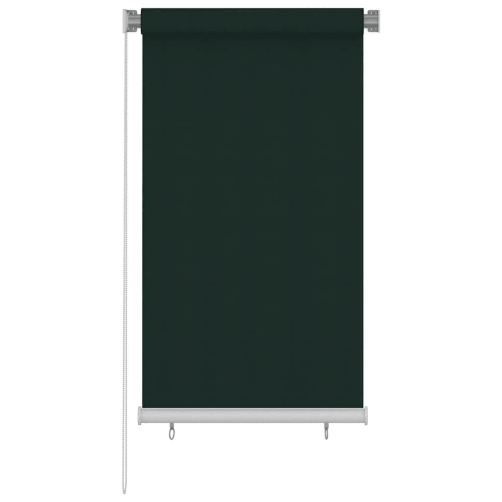 Rollo Außenrollo 85 (B)x140 (H) cm Dunkelgrün HDPE, vidaXL