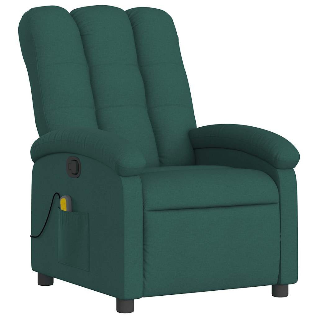 vidaXL Sessel Massagesessel Dunkelgrün Stoff (1-St) günstig online kaufen