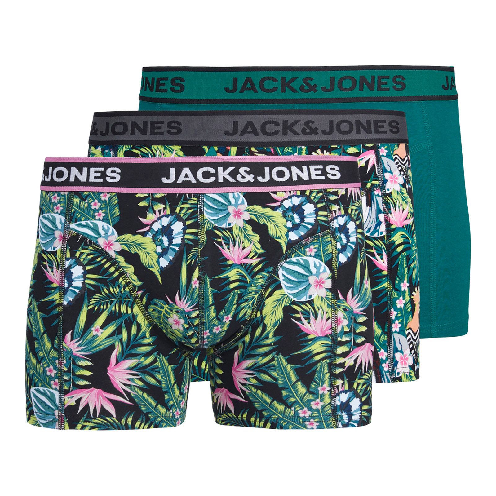 Retro Pants Jack&Jones 3er-Pack XXL Pants petrol/Alloverprint