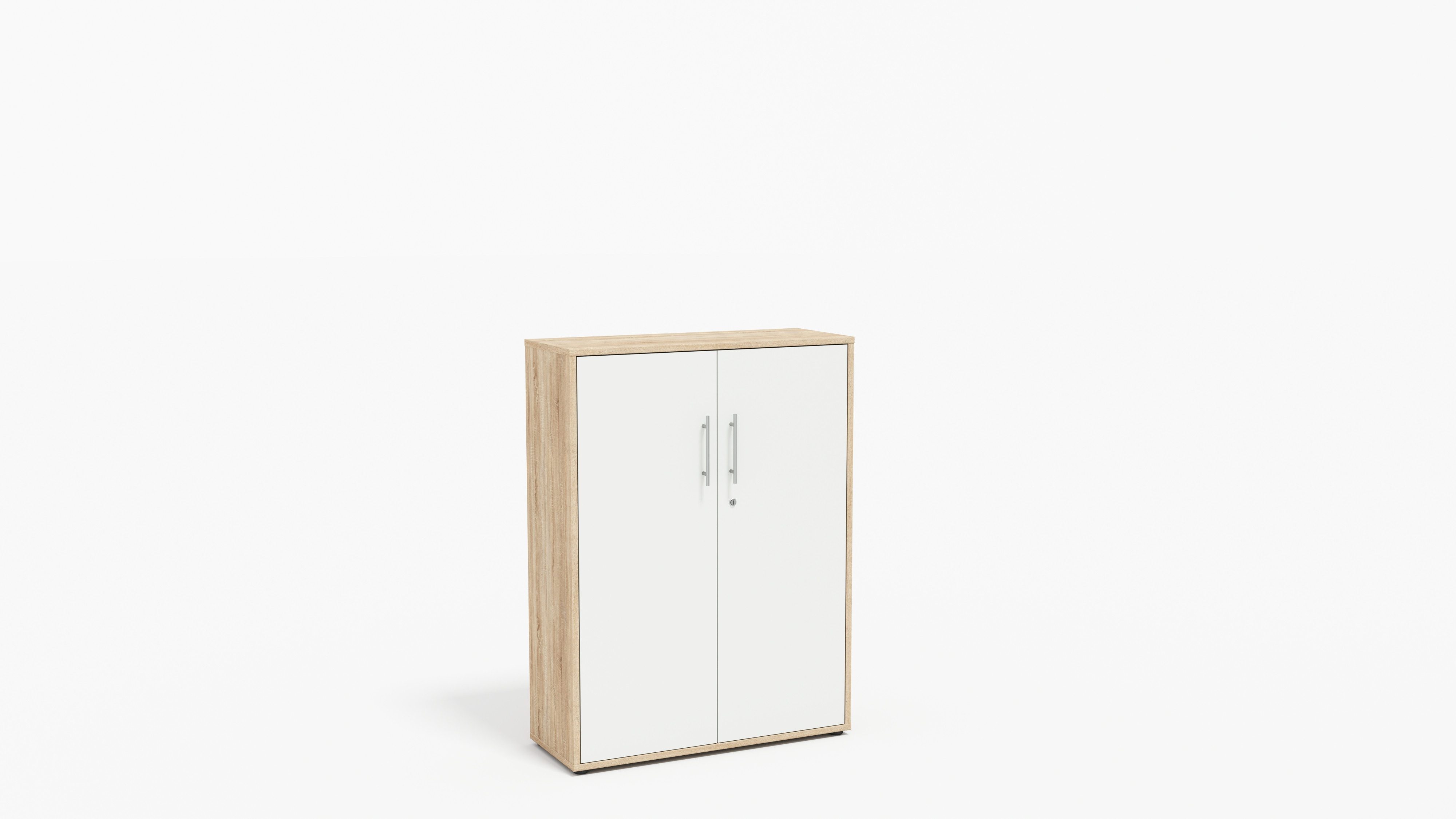BMG Möbel Aktenschrank Office Edition (ideal für Aktenordner) 3 OH, abschließbar, Hochglanz lackiert oder matt