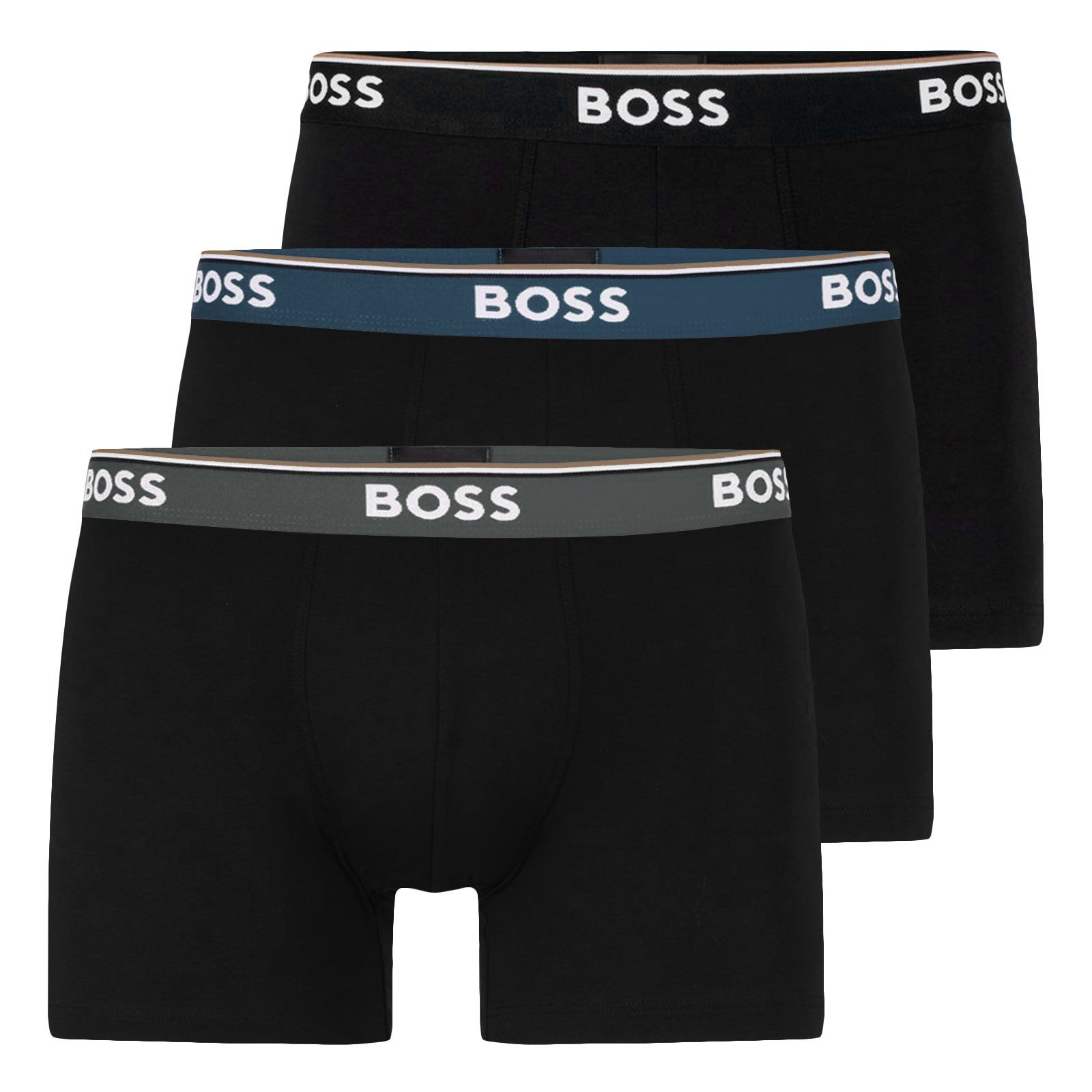 BOSS Boxer Cotton Stretch (3-St) mit umlaufend eingewebtem Markenschriftzug günstig online kaufen