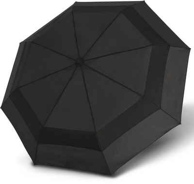 Knirps® Taschenregenschirm A.405 XXL Duomatic uni, black Vented, für zwei Personen