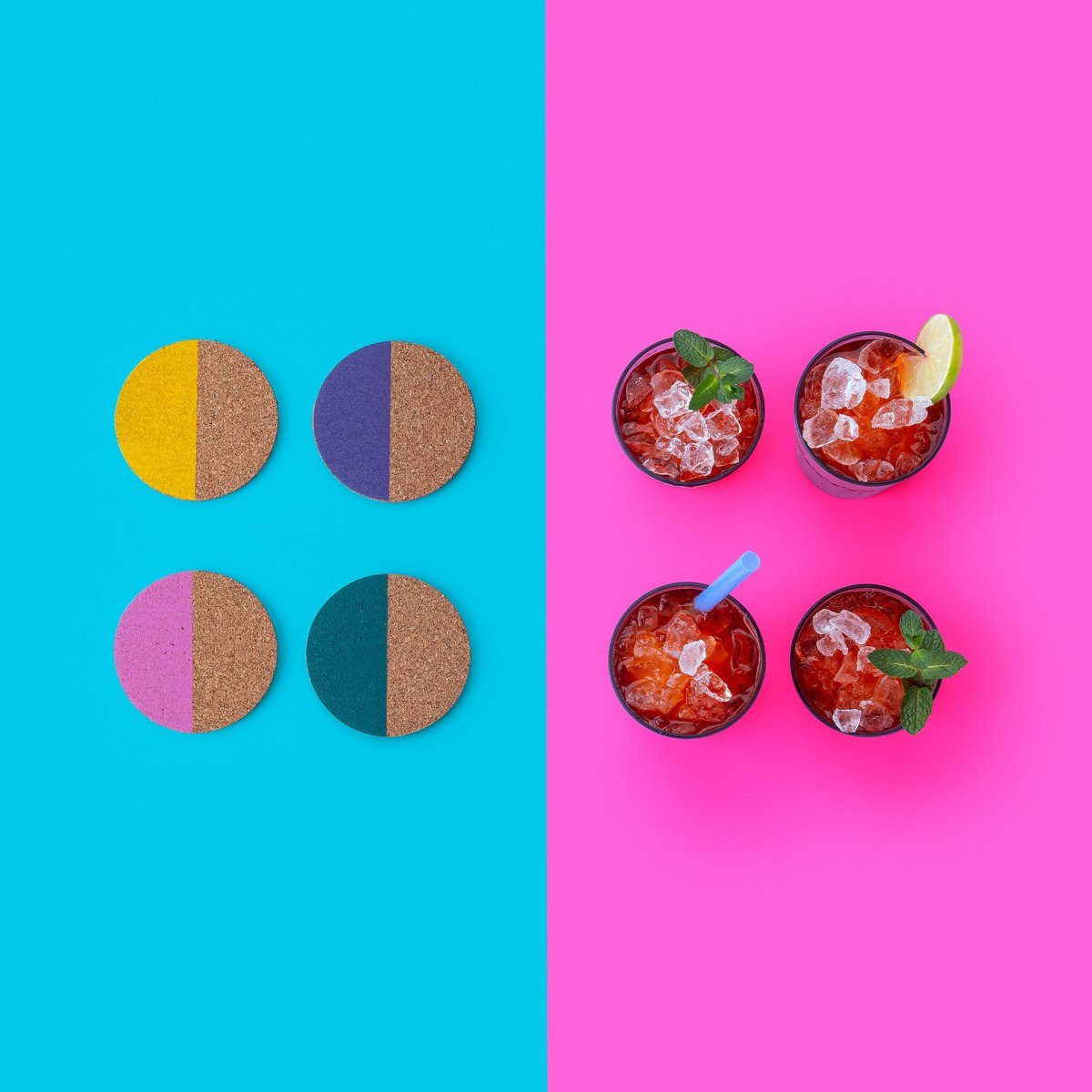 Tasty Getränkeuntersetzer Korkuntersetzer – vielseitig, modern, nachhaltig