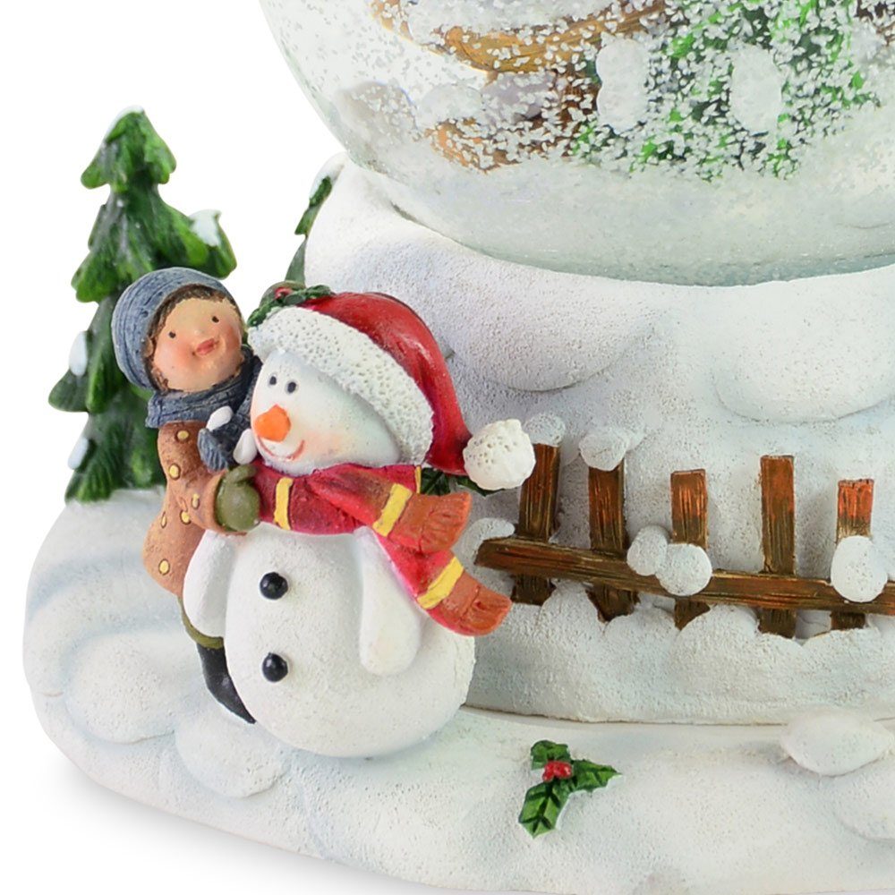 RIFFELMACHER & WEINBERGER Schneekugel Spieluhr Schneekugel 'Winterkinder' mit Musik 15,5