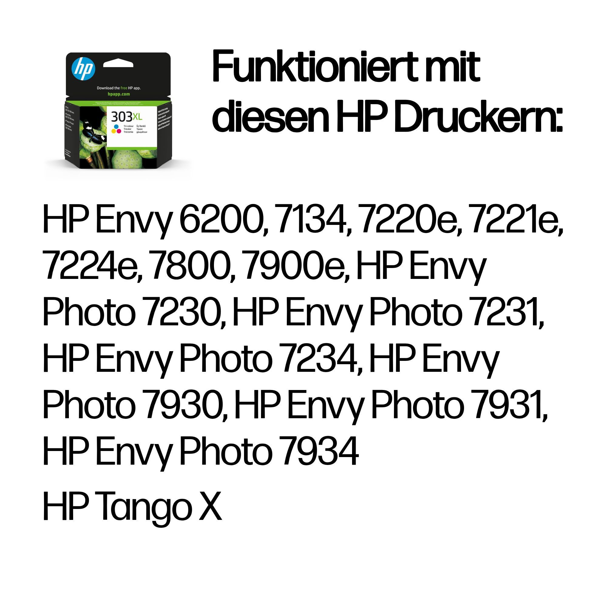 HP 303XL Tri-colour Tintenpatrone – Bild 4 von 5