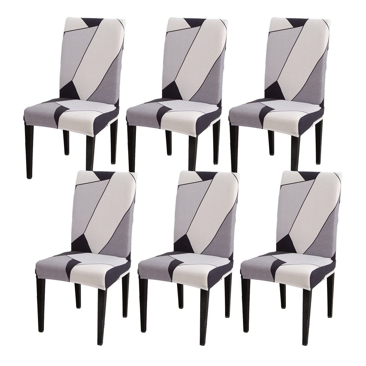 Vivi Idee Stuhlbezug Stuhlhussen 4/6er Set Spannbezug für Esszimmerstühle S günstig online kaufen