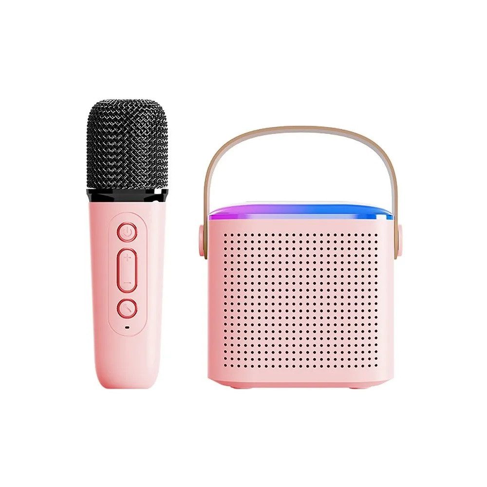 Mikrofon Y1 Bluetooth Lautsprecher LED Karaoke Anlage mit Mikrofon 6W