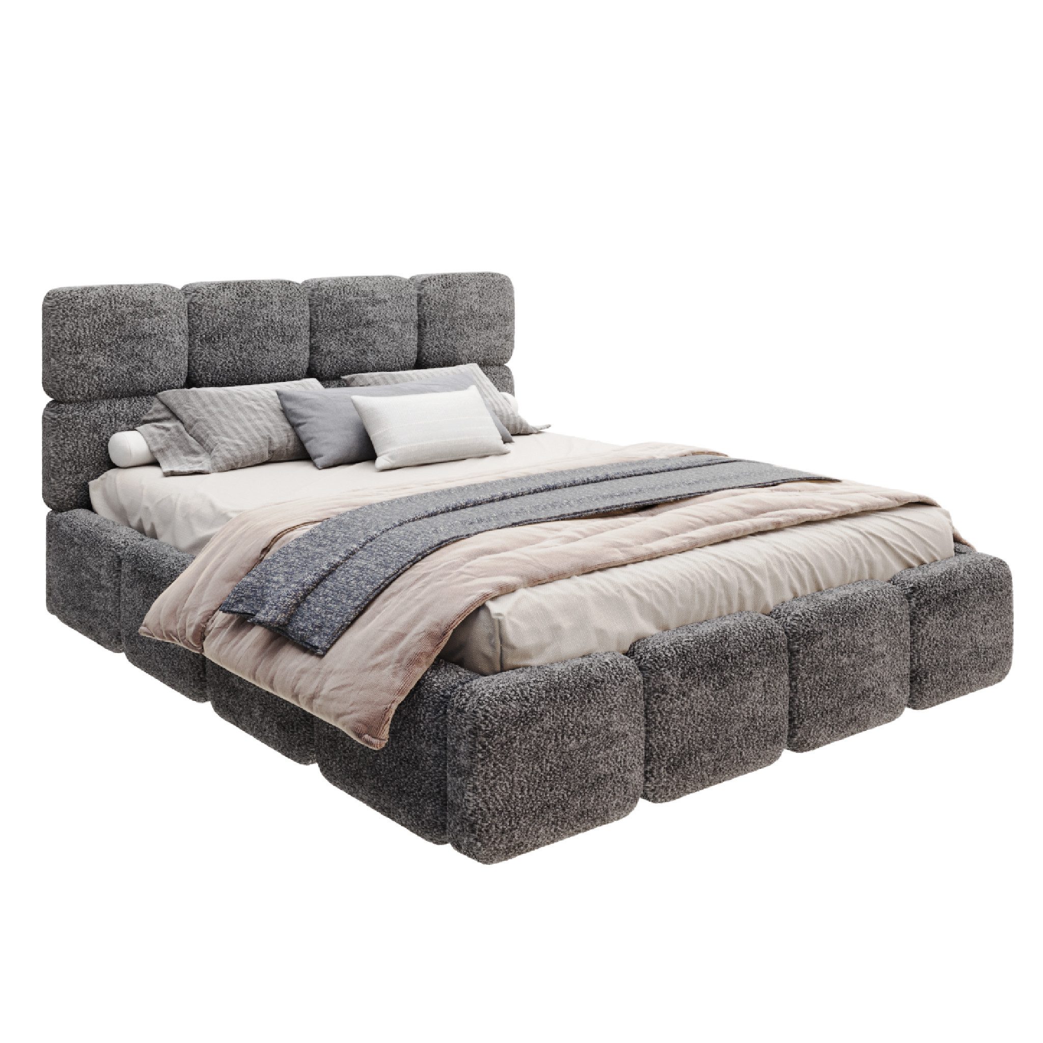 FDM Polsterbett CLOUDY Bettgestell Bett 140x200, 160x200, 180x200 cm Bestse günstig online kaufen