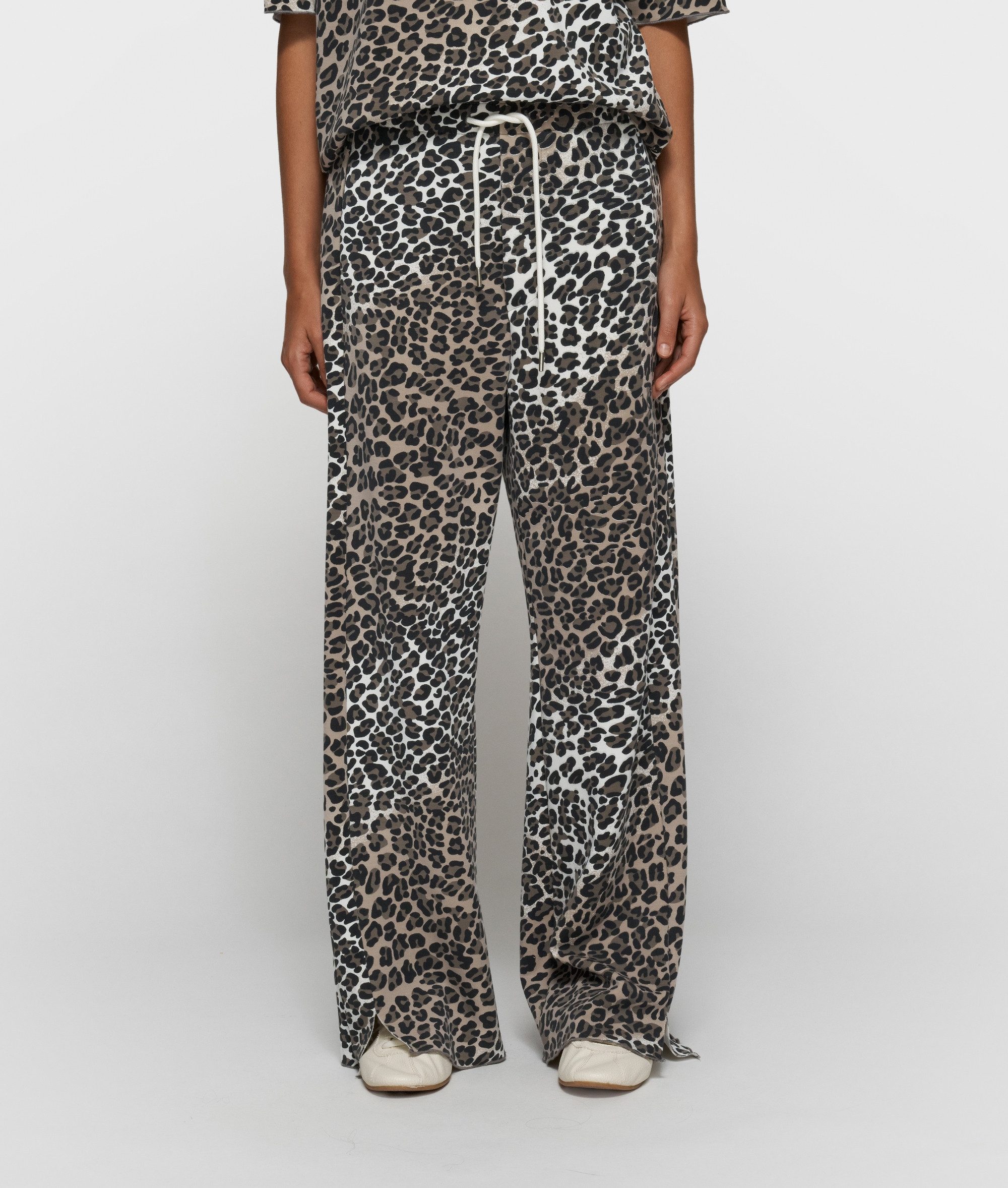 10DAYS 5-Pocket-Hose soft scuba pants leopard