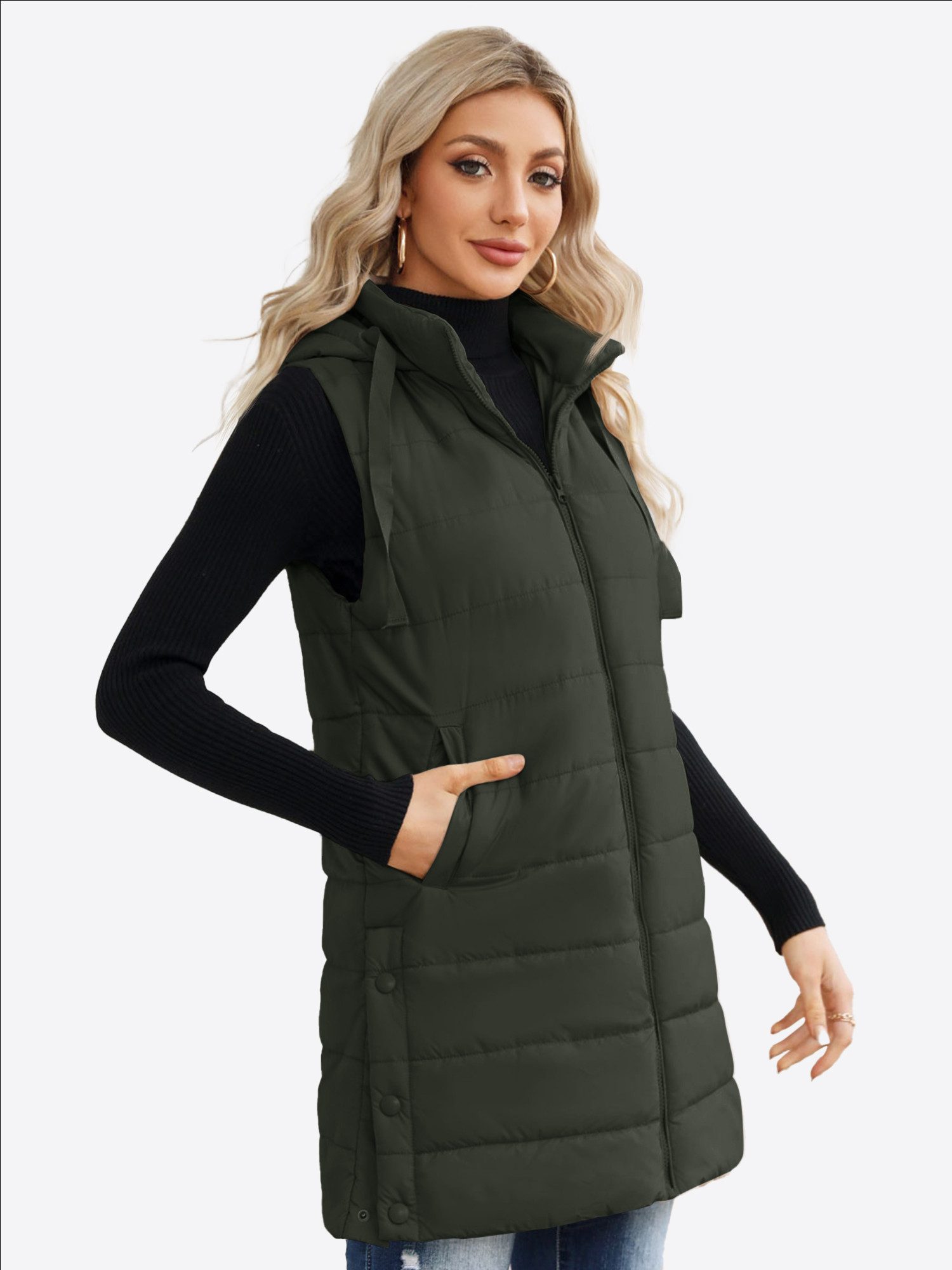Imily Bela Longweste Damen Lässige Mantel (Packung, 1-tlg., 1per-Pack) Voll günstig online kaufen