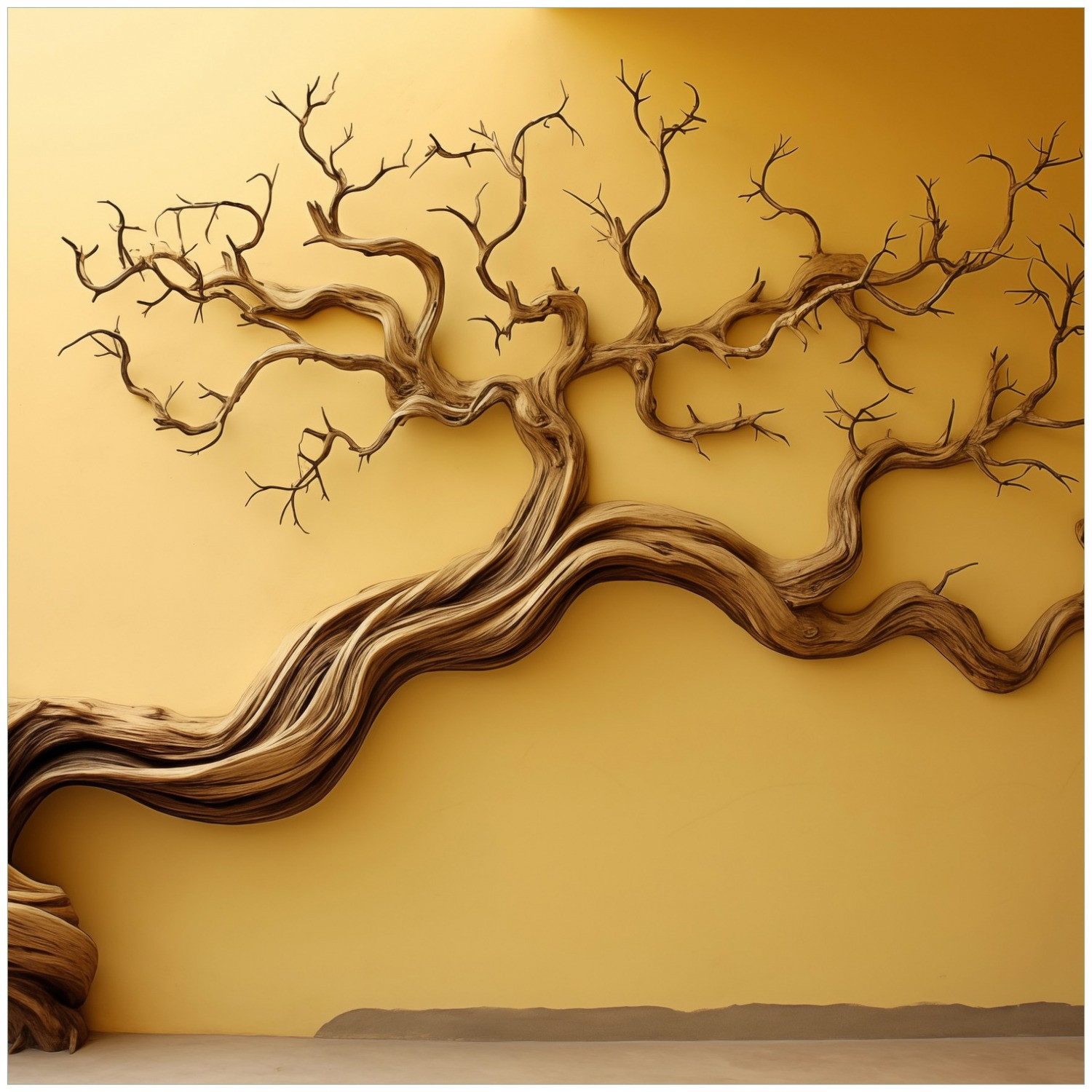 Wallario Glasbild, Lebensbaum Skulptur, in verschiedenen Ausführungen