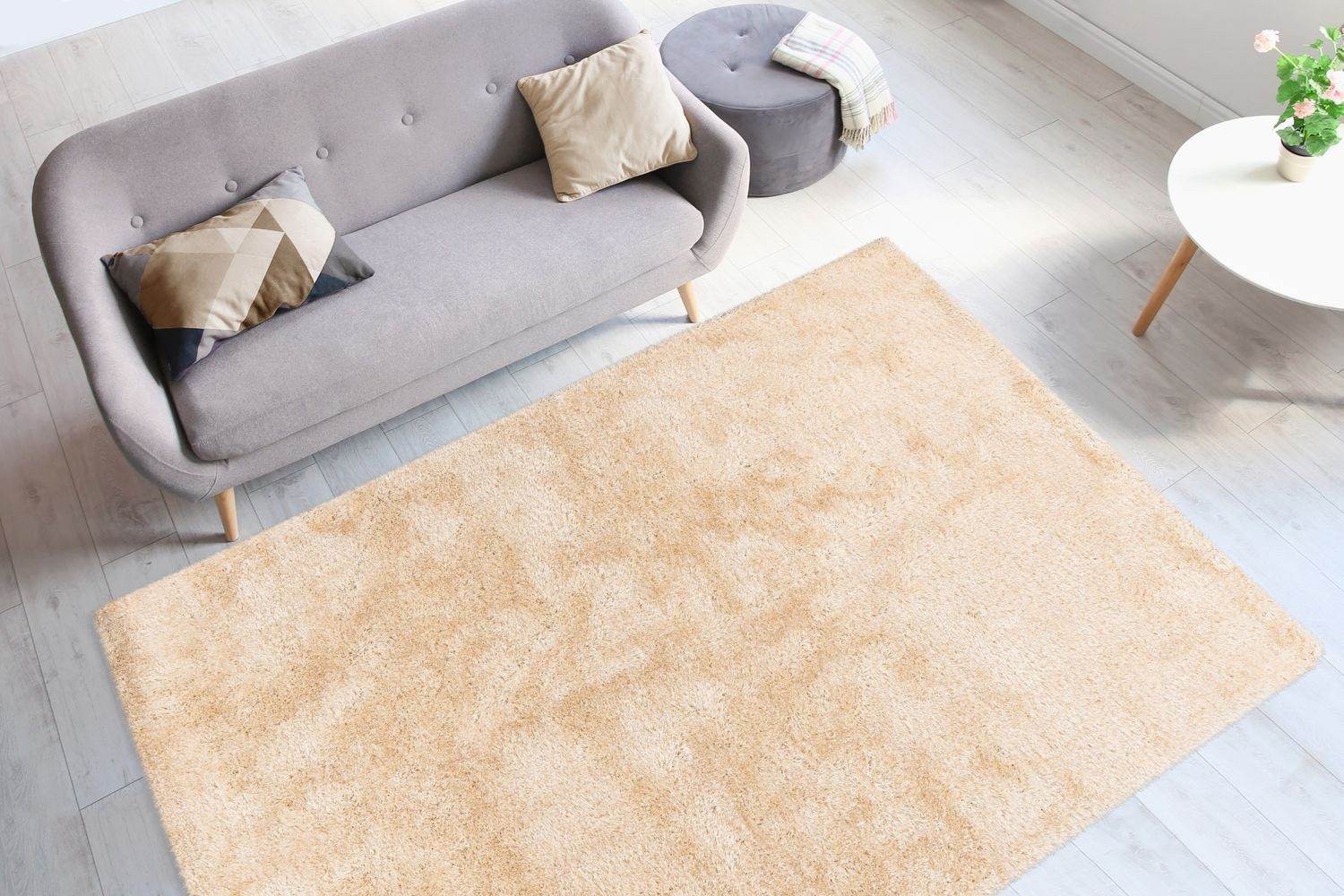 Teppich Boss Hochflor-Teppich Hochflor Teppich Sibel 8120 - Creme, rechteckig, Höhe: 25 mm