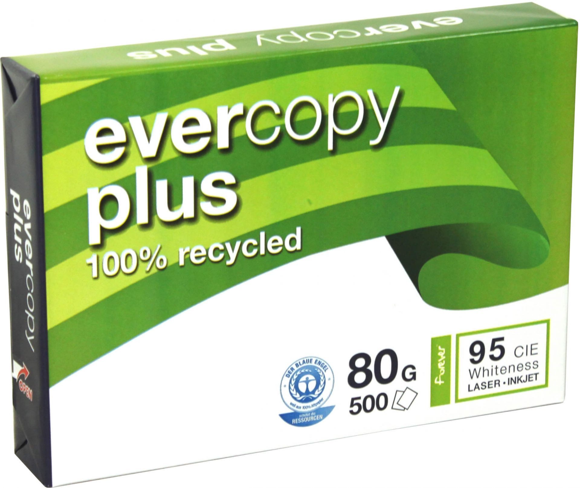 CLAIREFONTAINE Kopierpapier Clairefontaine Evercopy Kopierpapier. DIN A4, 80 g/m², Recyclingpapier