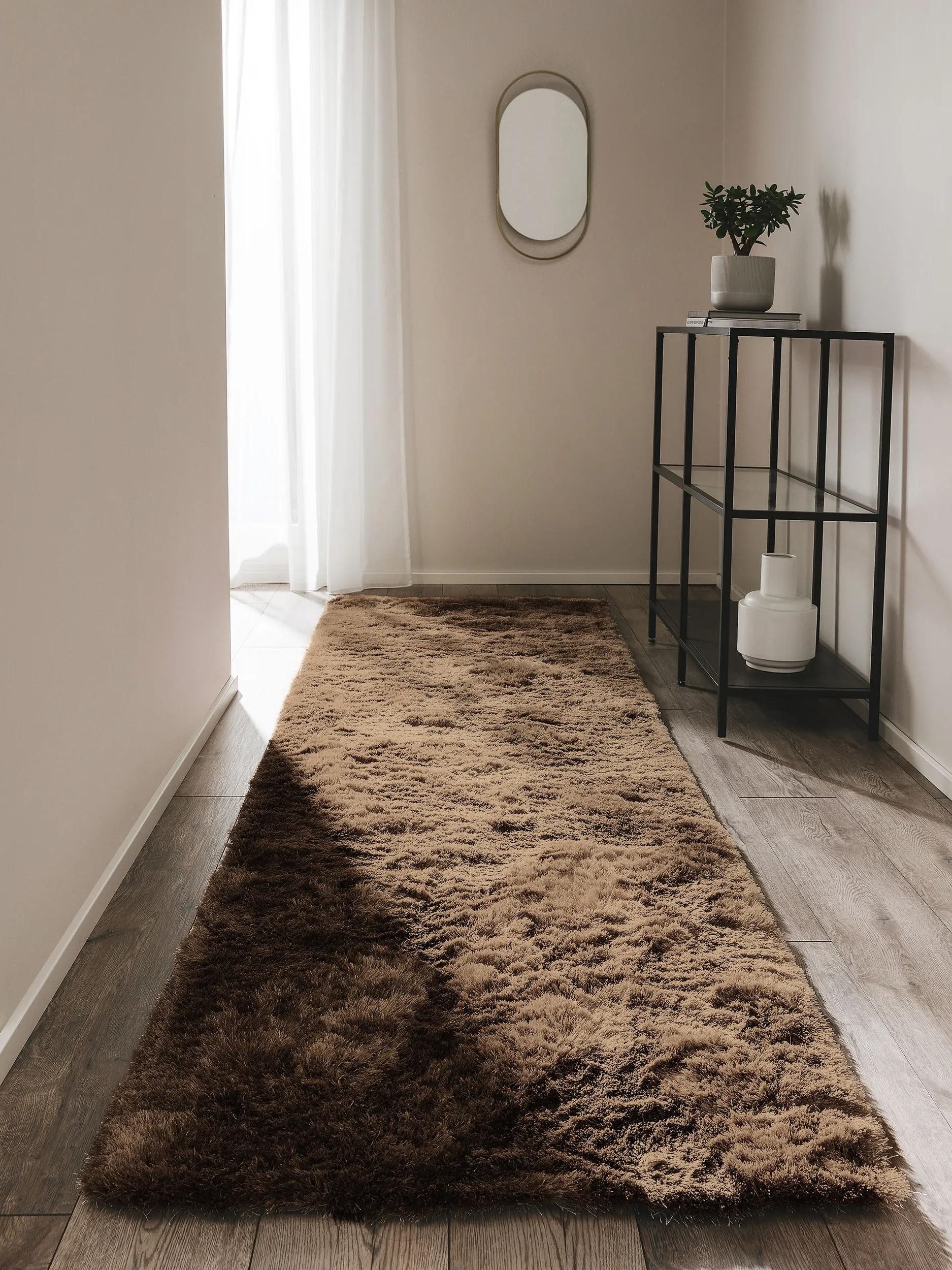 benuta Teppich Whisper, rechteckig, Höhe: 31 mm, Hochflorteppich Wohnzimmer, Schlafzimmer, Esszimmer, Flur, Weich