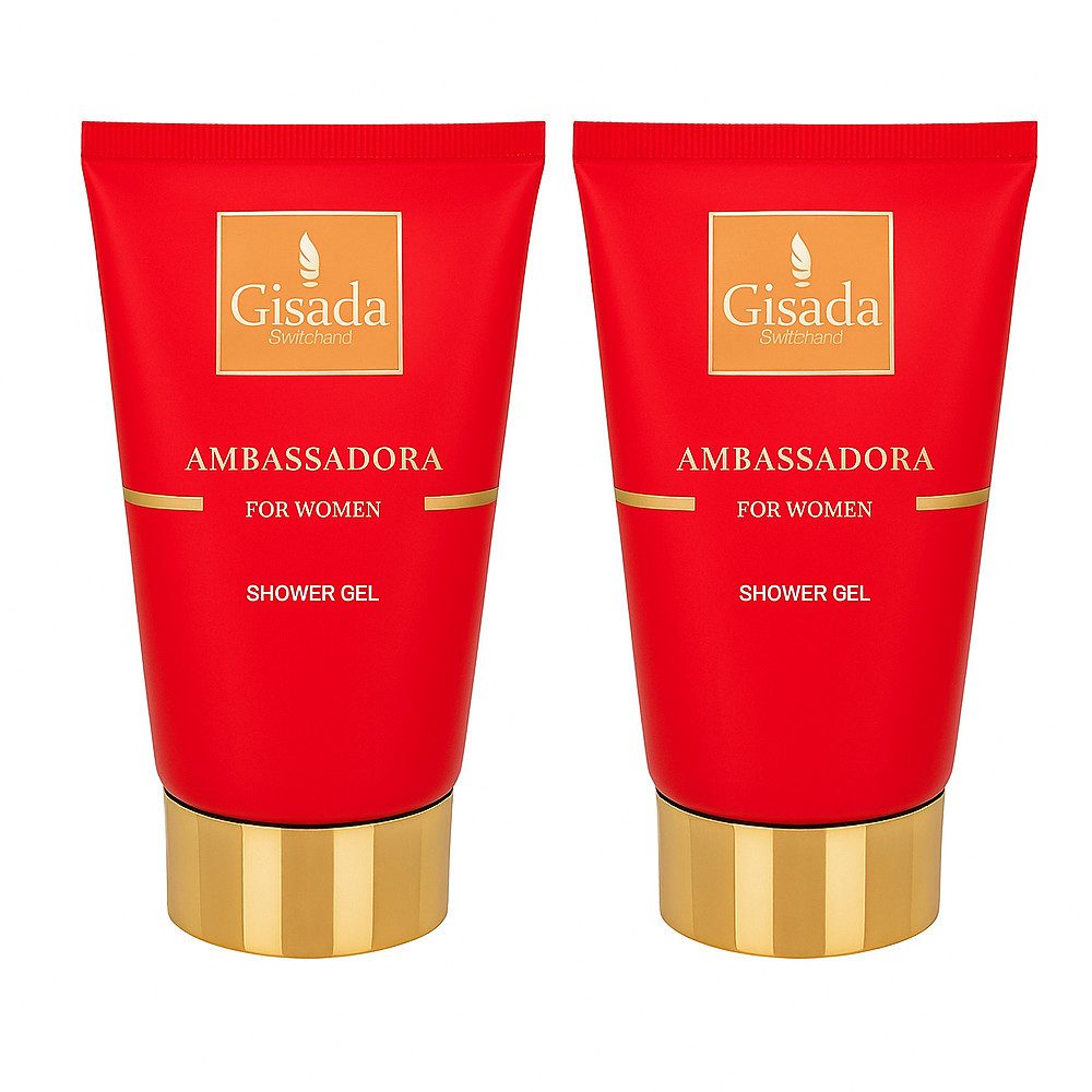 Gisada Duschgel Gisada Ambassadora Red Shower Gel 2er Set, Praktisches Duschgel-Vorratsset