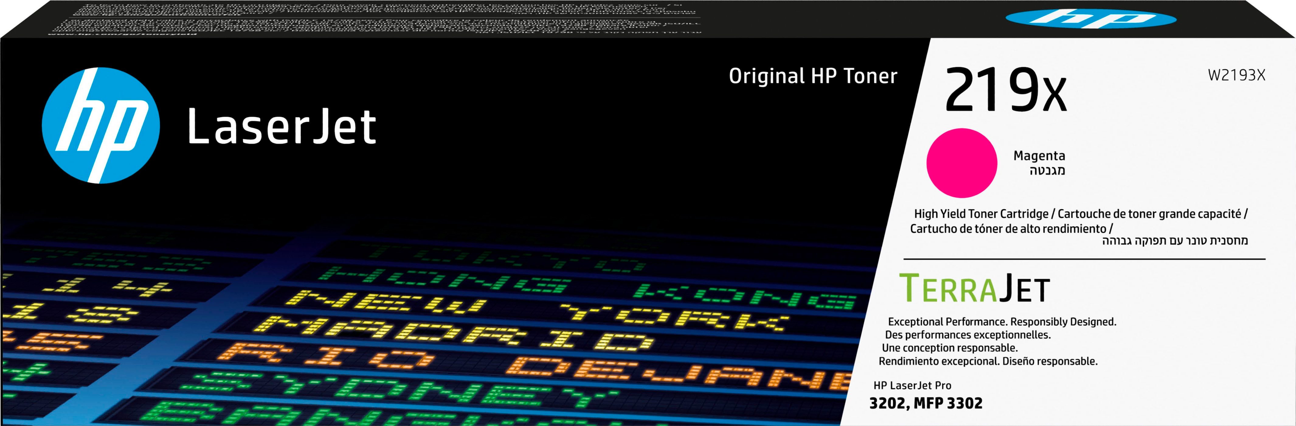 HP Tonerkartusche HP original Toner 219 Größen A+X, Farben: B/C/M/Y