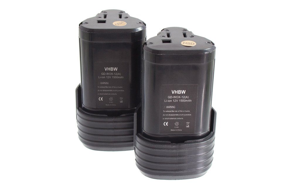 vhbw passend für Worx WX382.M1, WX382.M2, WX521, WX521.1, WX540, WX673, Akku 1500 mAh