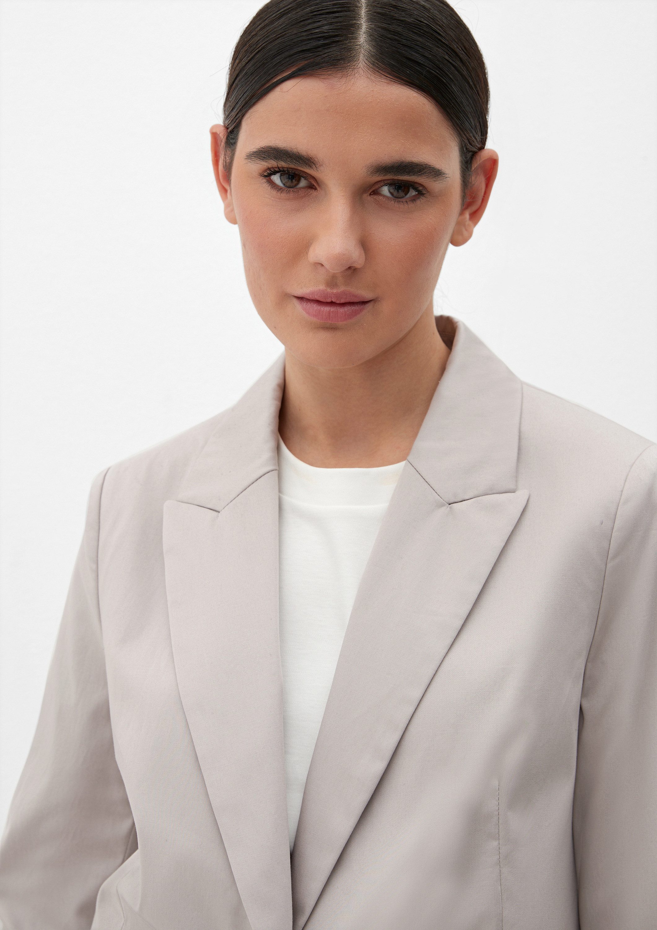 s.Oliver Jackenblazer Indoor-Blazer Blazer aus Baumwollstretch