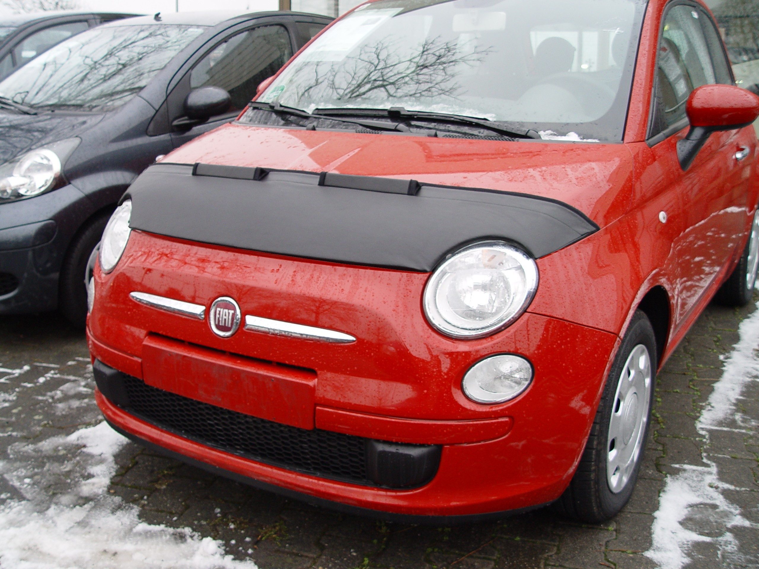 auto-bra Autoplane Steinschlagschutz kompatibel mit FIAT 500 2007 Haubenbra Bonnet Bra – Bild 2 von 3