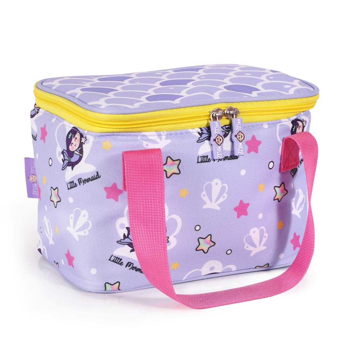 Lunchbox Milk&Moo Lunchbox Lunchtasche Brotdose Kühltasche Blau/Rosa