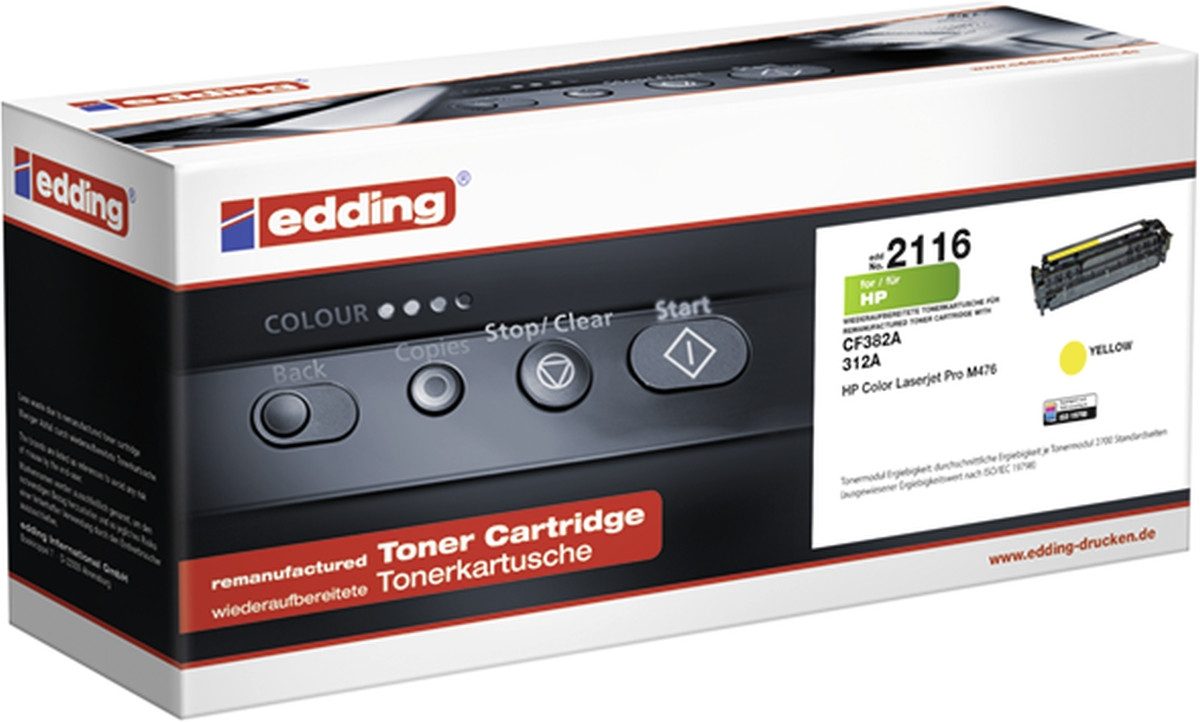 edding Tonerpatrone Toner kompatibel mit HP CF382A yellow
