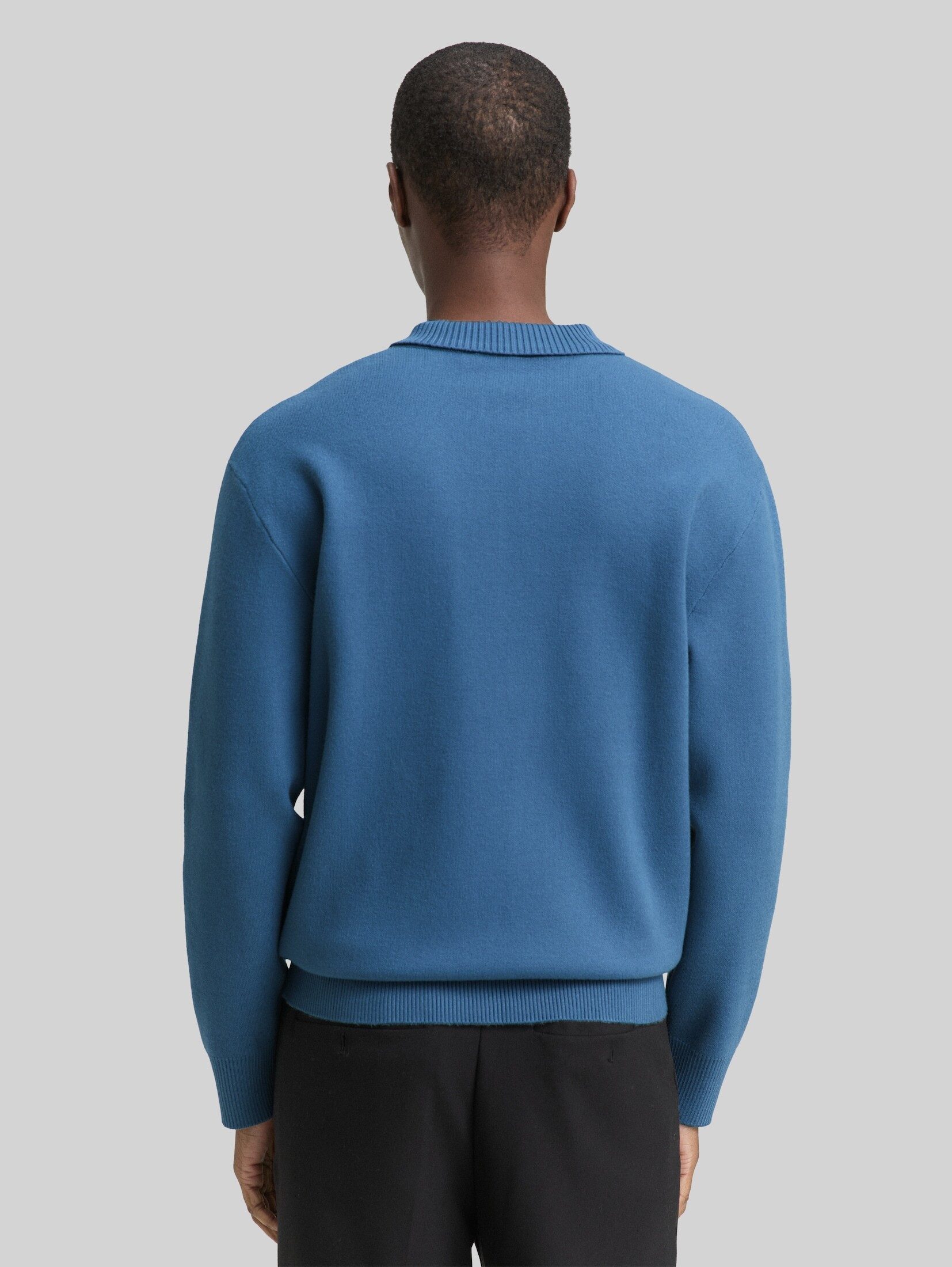 TOM TAILOR Denim Strickpullover Pullover & Strickjacken Relaxed Fit Strickpullover mit Polokragen