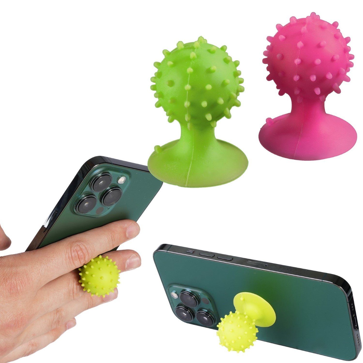 Hama Handy-Halterung 2x Set Ständer Saugnapf-Halter Tisch-Halterung, (Universal Saugnapfhalter Handy-Halter, für Handy Tablet PC etc)