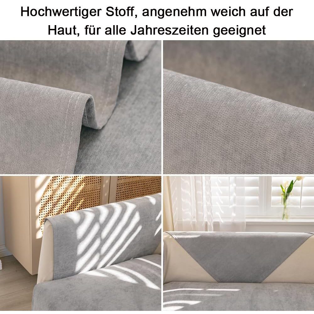 TUWENA Sofabezug Sofabezug für 1/2/3/4-Sitzer, L-förmiger Couchbezug – Bild 4 von 5