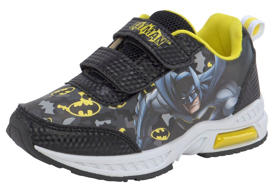Disney Batman Sneaker mit cooler Blinkfunktion in der Sohle und  Klettverschluss