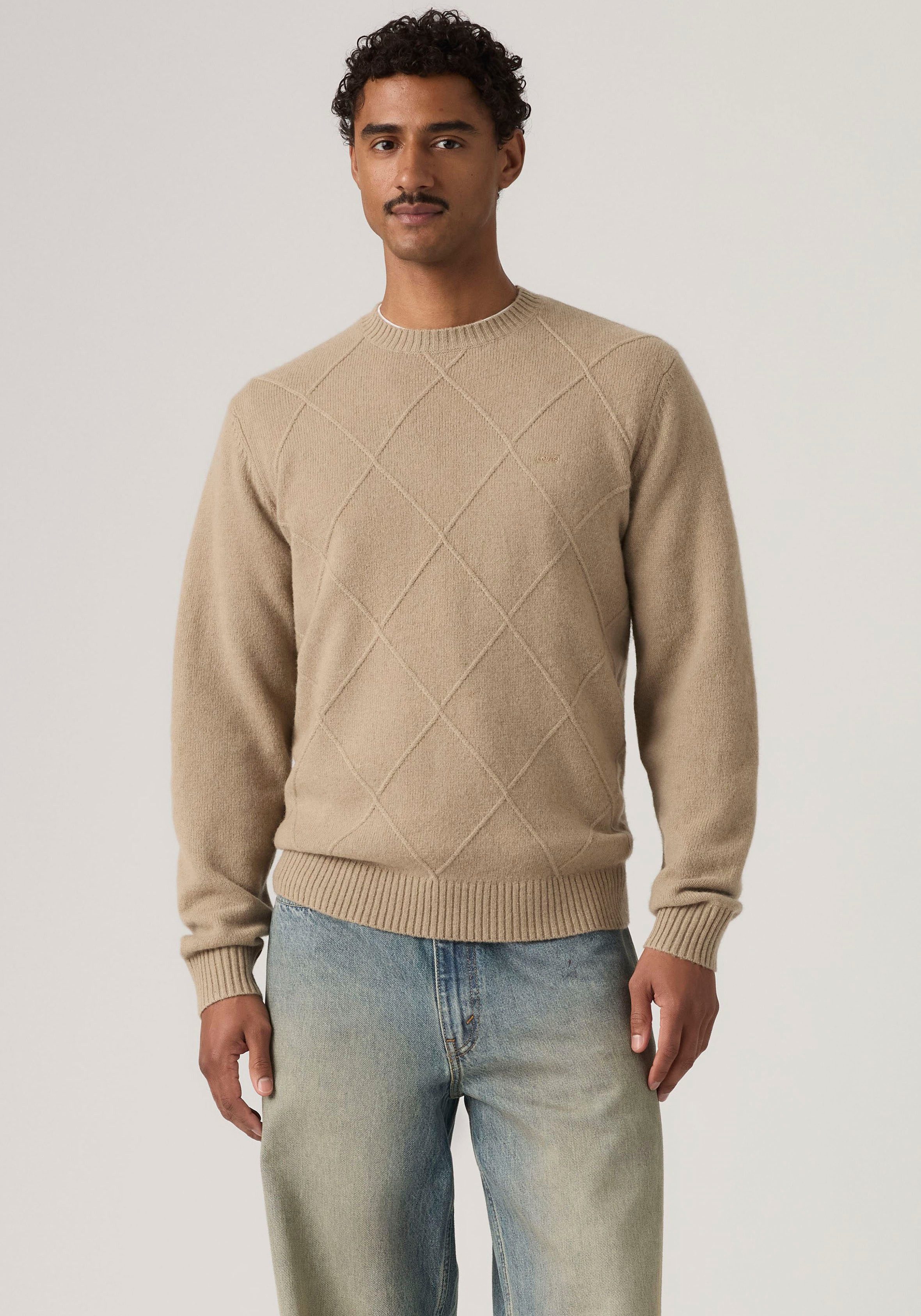 Levi's® Wollpullover ORIGINAL HM SWEATER klassische Rundhalsform