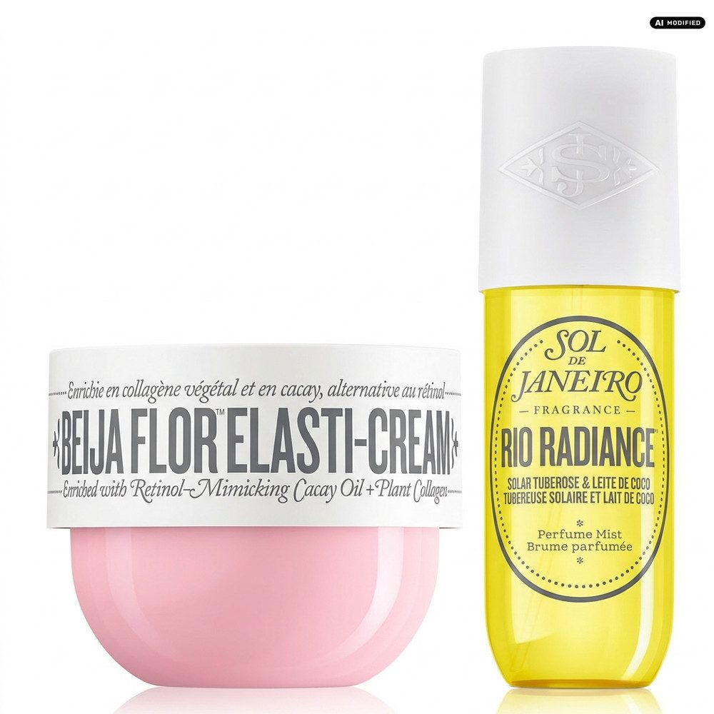 Sol de Janeiro Körpercreme Sol de Janeiro Beija Flor Elasti Cream und Rio Radiance Pflege Duo, Pflegecreme und Duftmist in einem abgestimmten Set