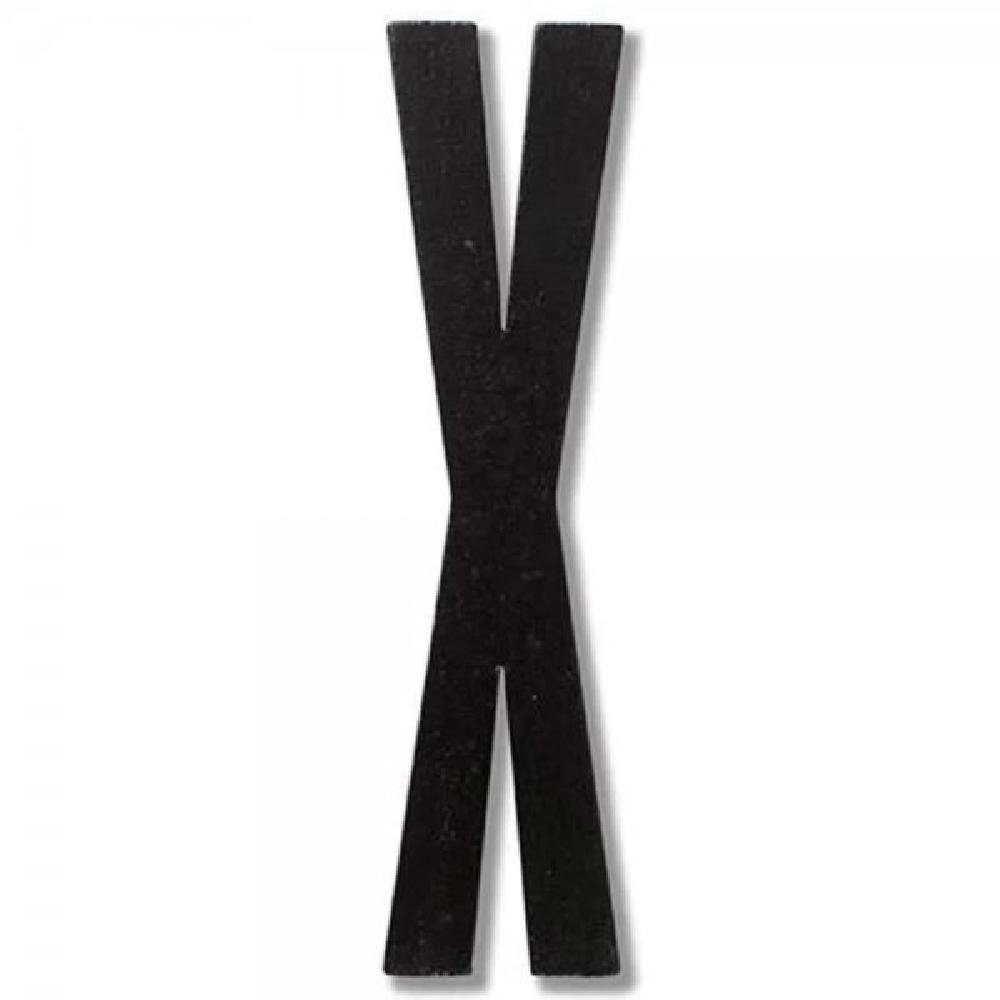 Design Letters Wanddekoobjekt Holzbuchstabe X Schwarz (12cm)