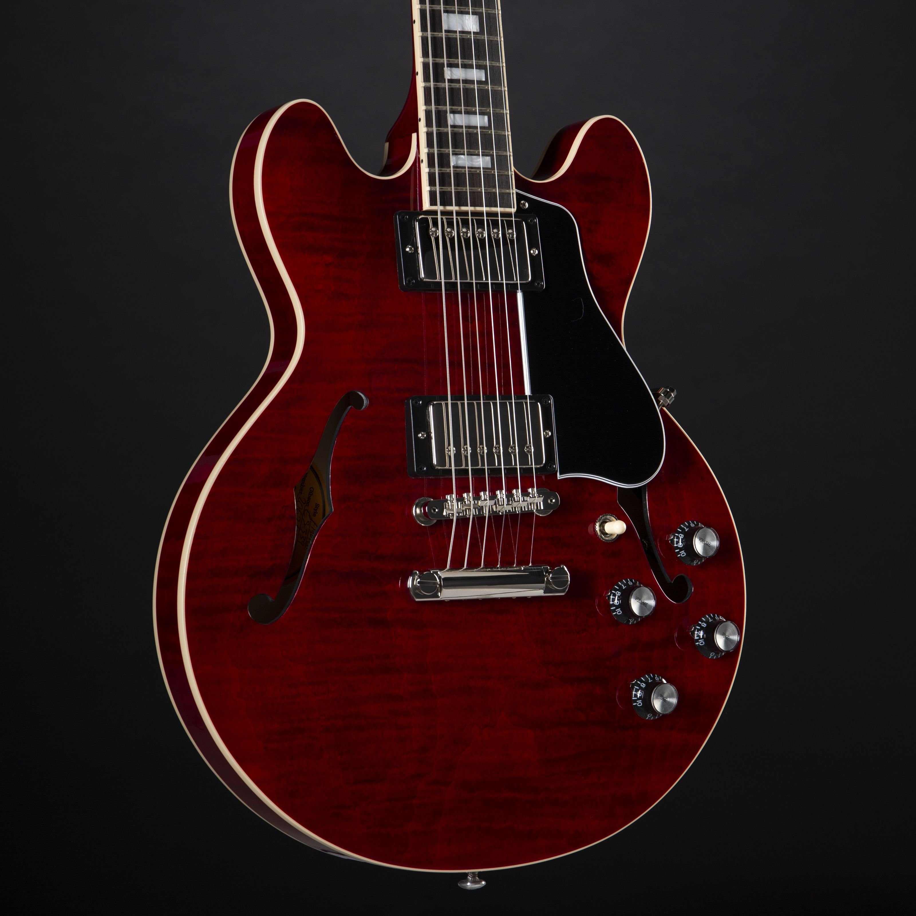 Figured Gitarre Sixties - Cherry ES-339 Gibson Spielzeug-Musikinstrument, Halbakustik